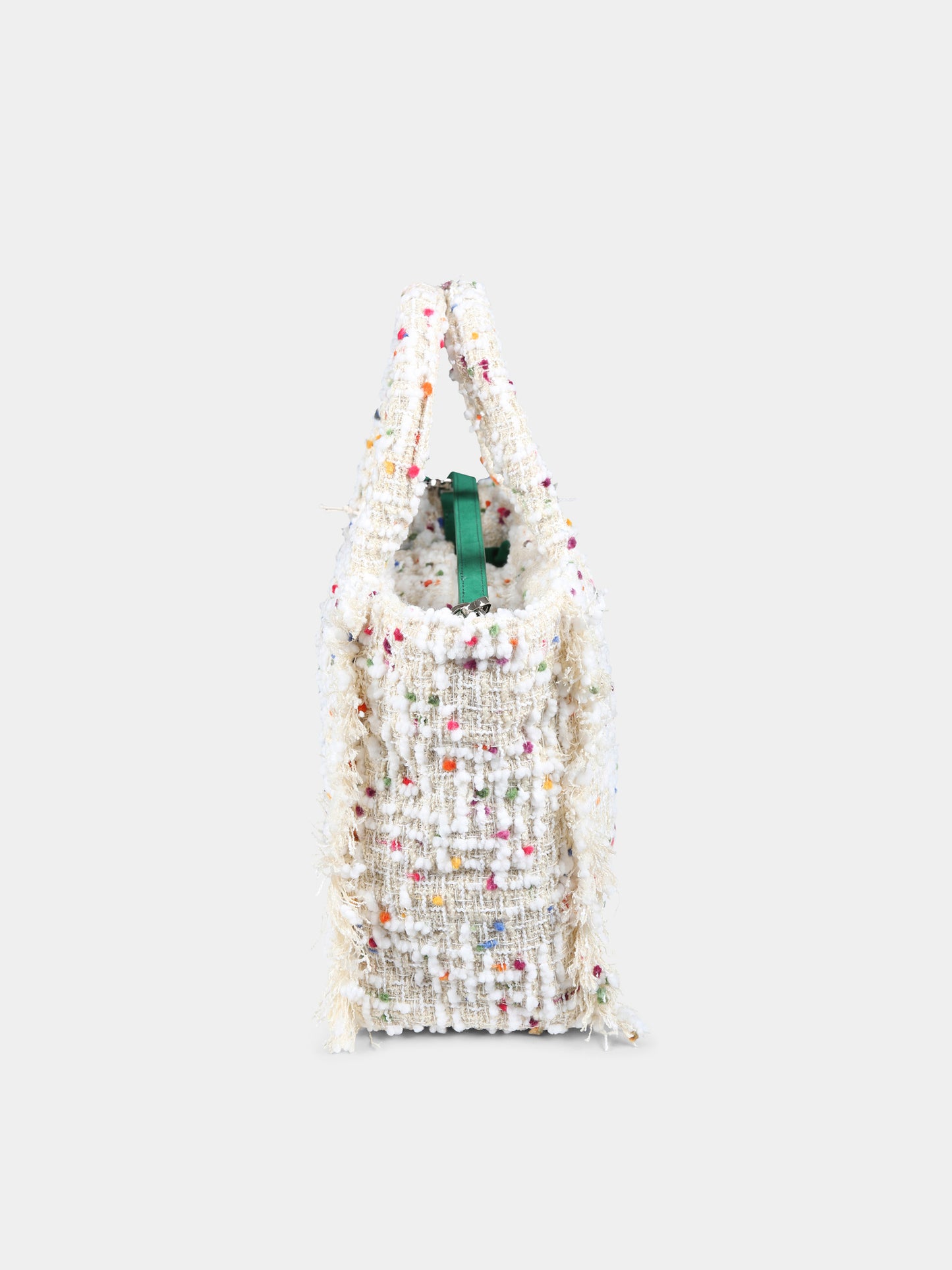 Borsa avorio Colette per bambina con logo,Mc2 Saint Barth,COL0015 00244G