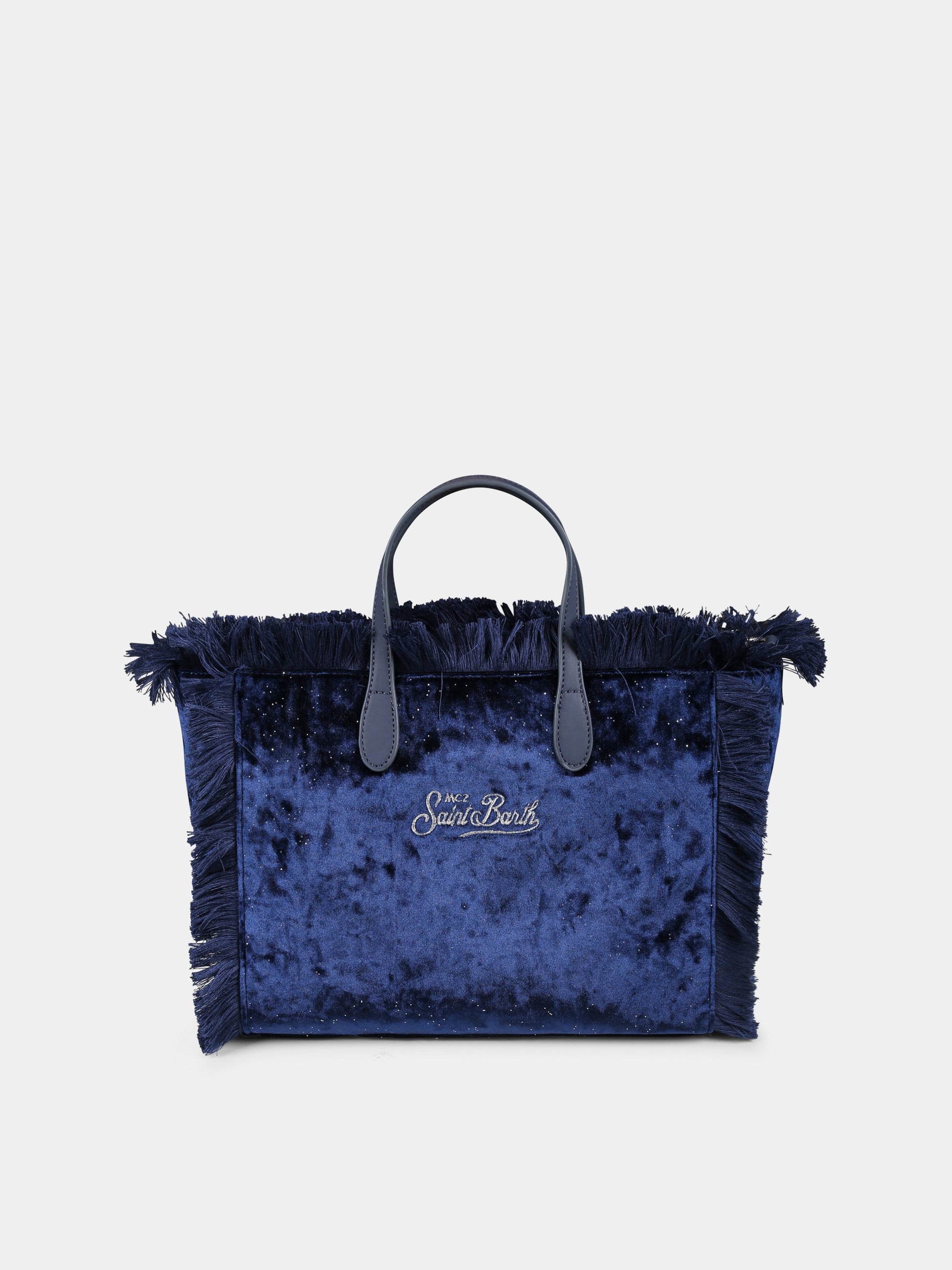Borsa blu Colette per bambina con logo,Mc2 Saint Barth,COL0003 00221G