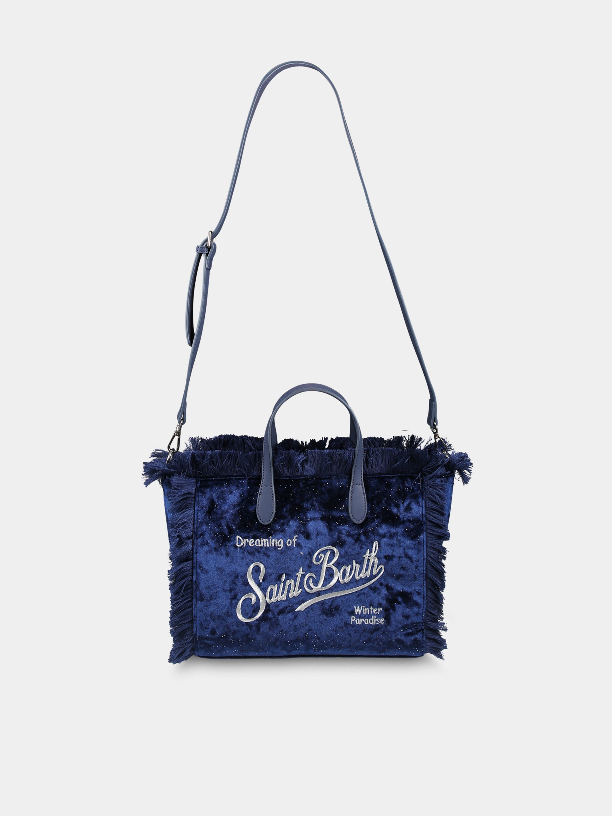Borsa blu Colette per bambina con logo,Mc2 Saint Barth,COL0003 00221G