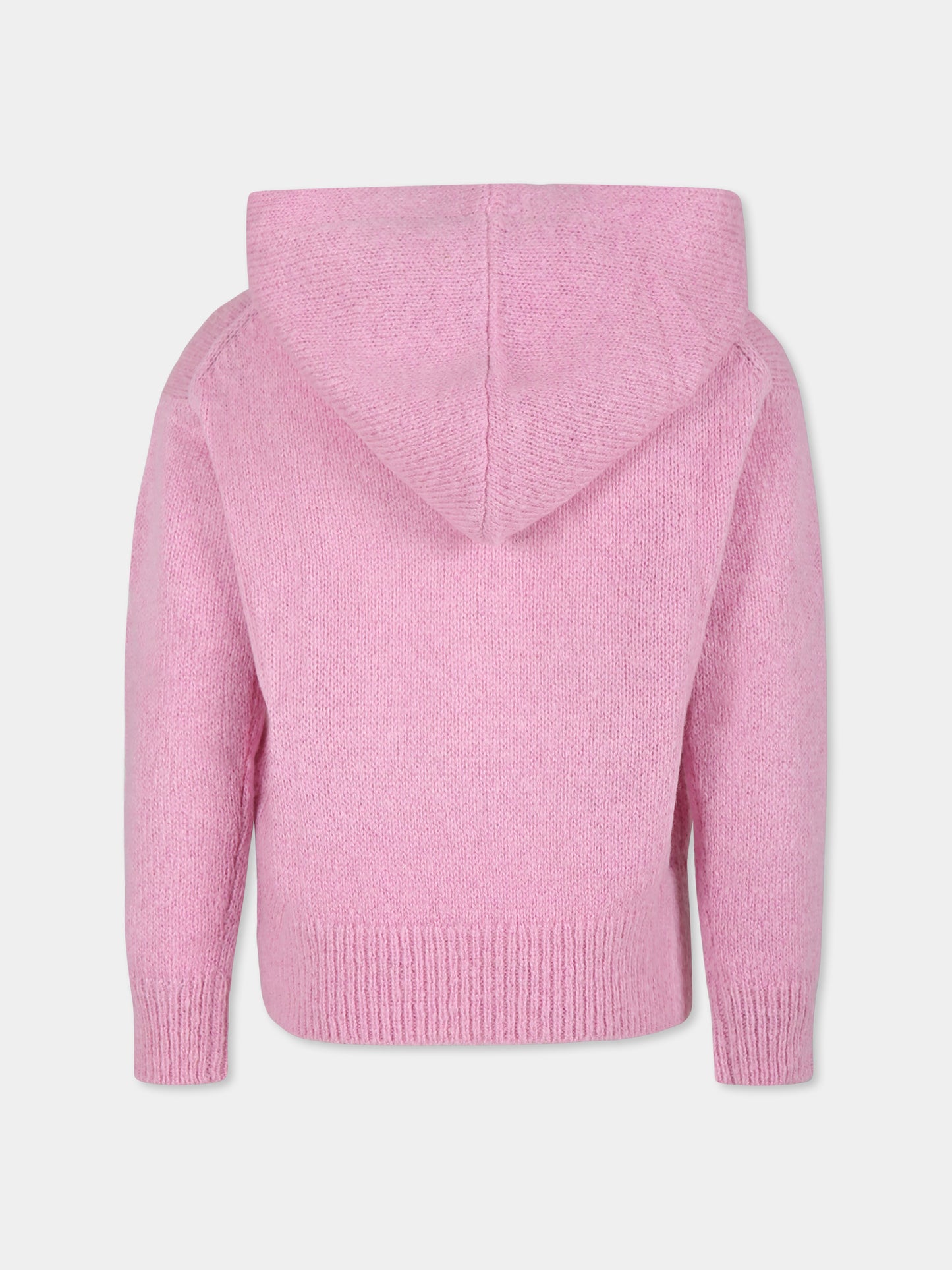 Maglione rosa per bambina con logo,Mc2 Saint Barth,SUA001 - 00275G