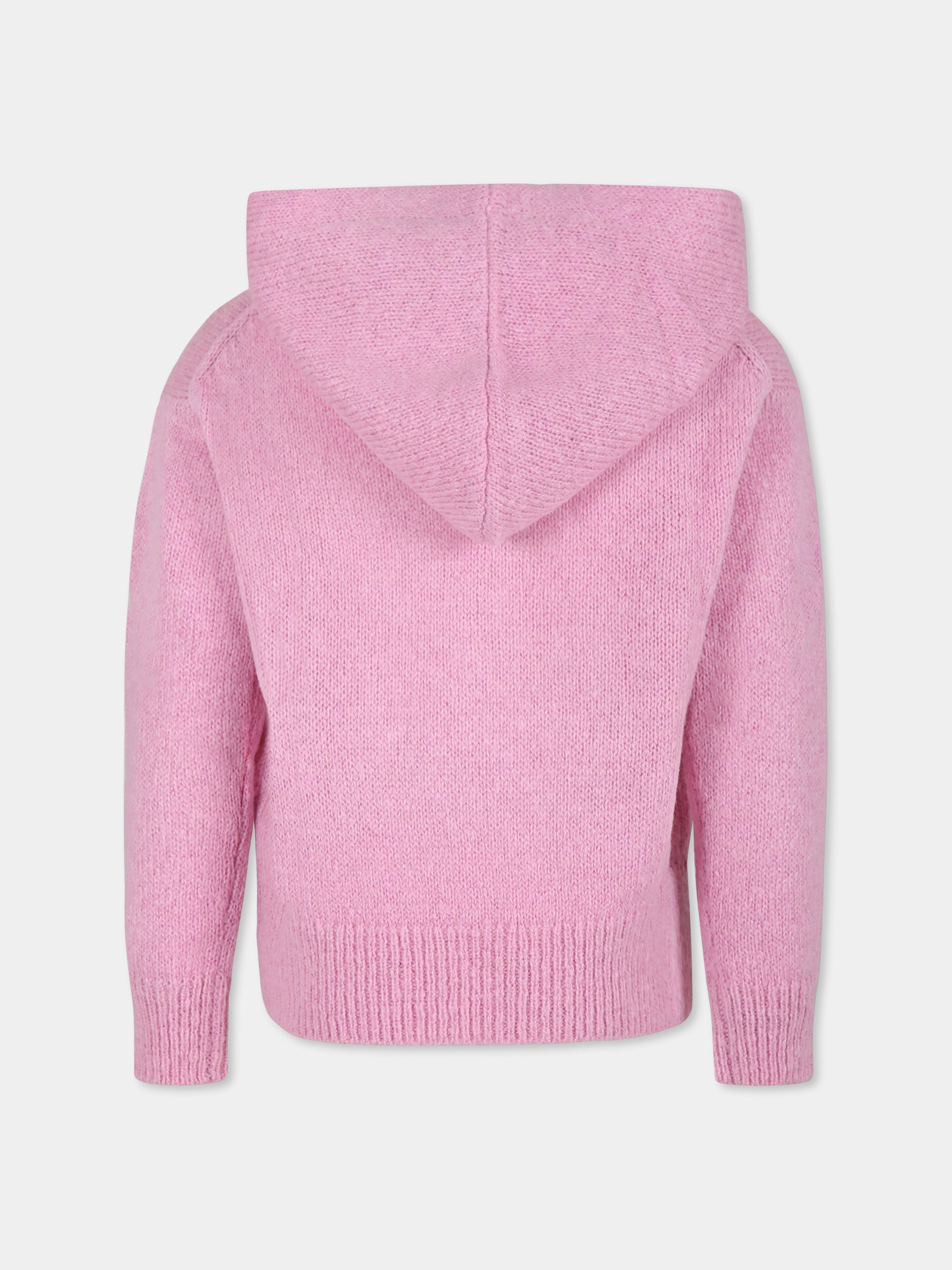 Maglione rosa per bambina con logo,Mc2 Saint Barth,SUA001 - 00275G