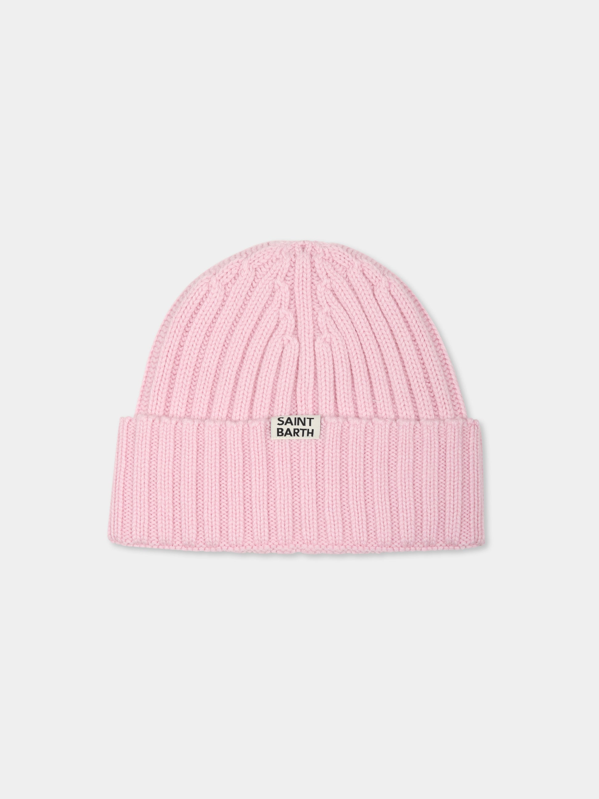 Berretto rosa per bambina con scritta Favolosa,Mc2 Saint Barth,WENG018 10422E
