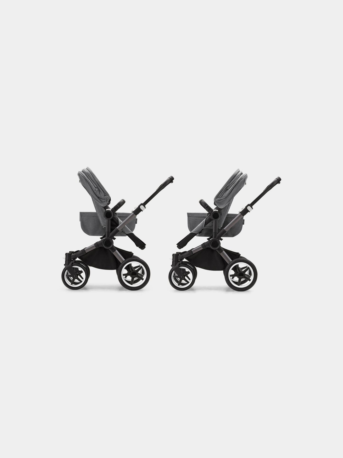 Passeggino Donkey 5 Mono completo Graphite/Grey per neonati