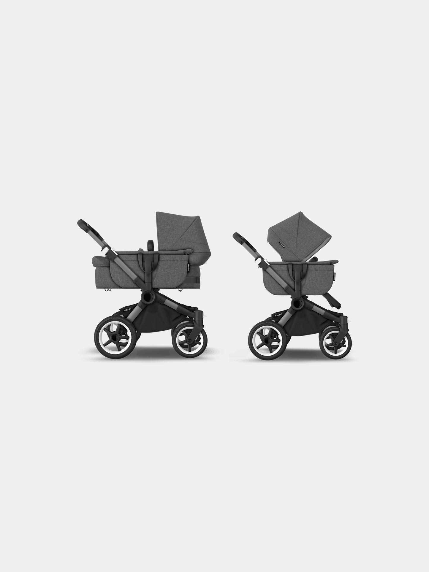 Passeggino Donkey 5 Mono completo Graphite/Grey per neonati