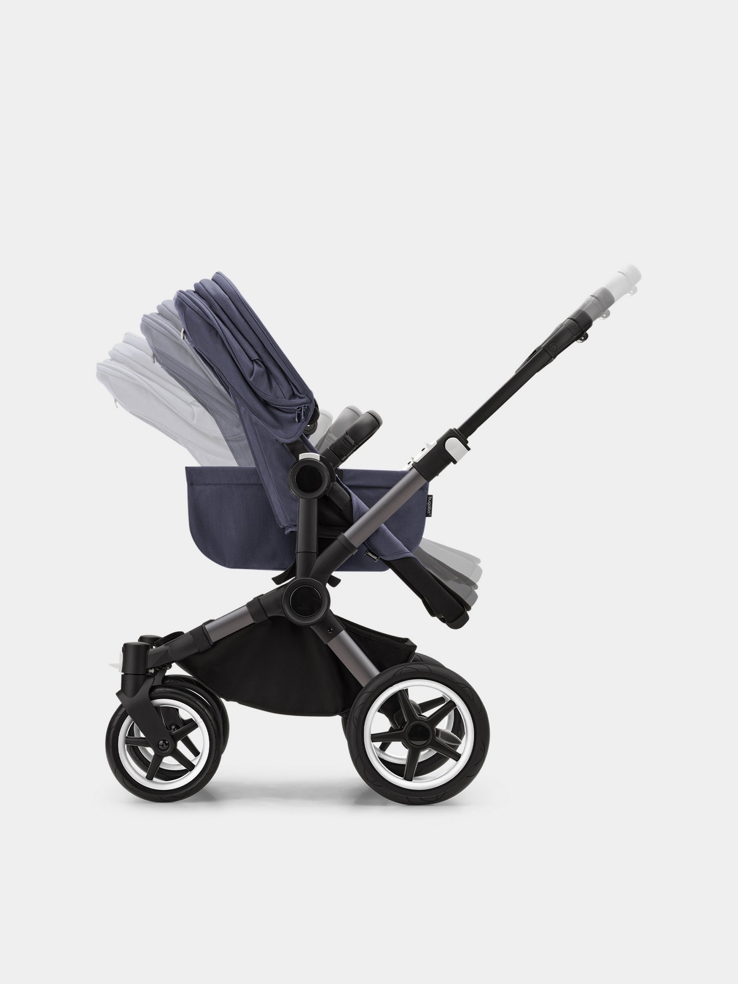 Passeggino Donkey 5 Mono completo Graphite/Stormy per neonati