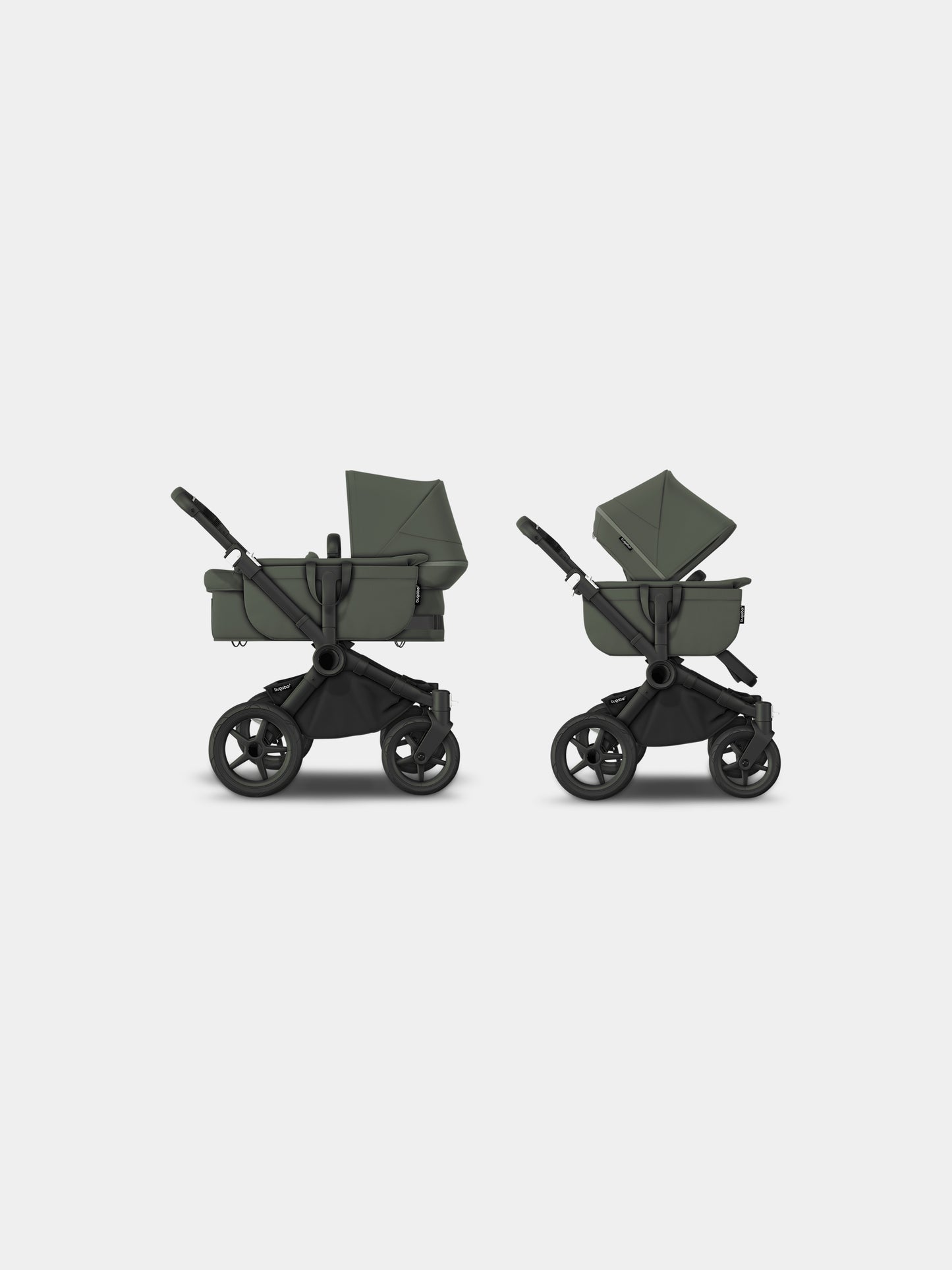 Bugaboo Donkey 5 Mono completo Black/Forest green per neonati