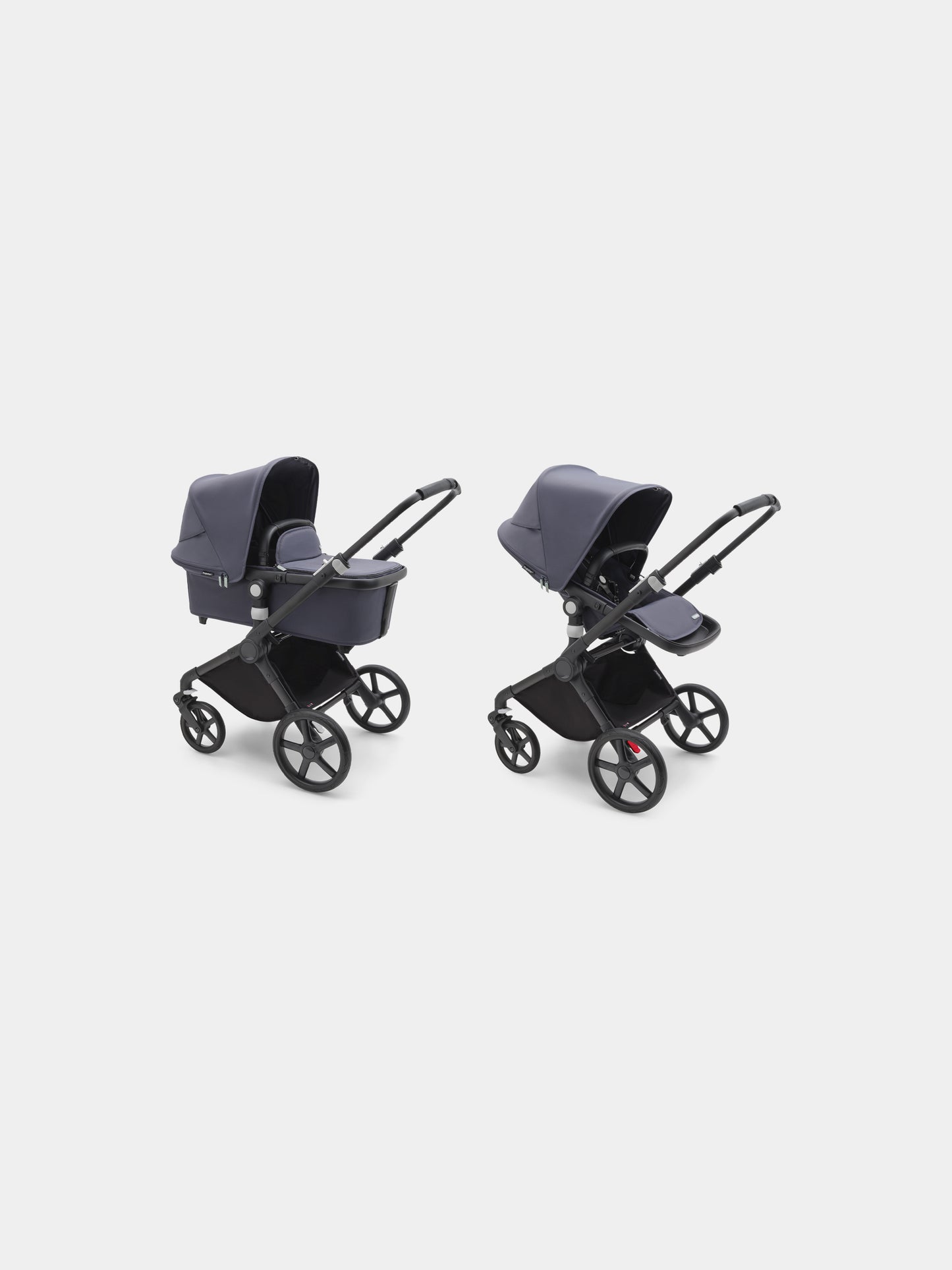 Passeggino Fox Cub completo Black/Stormy blue per neonati