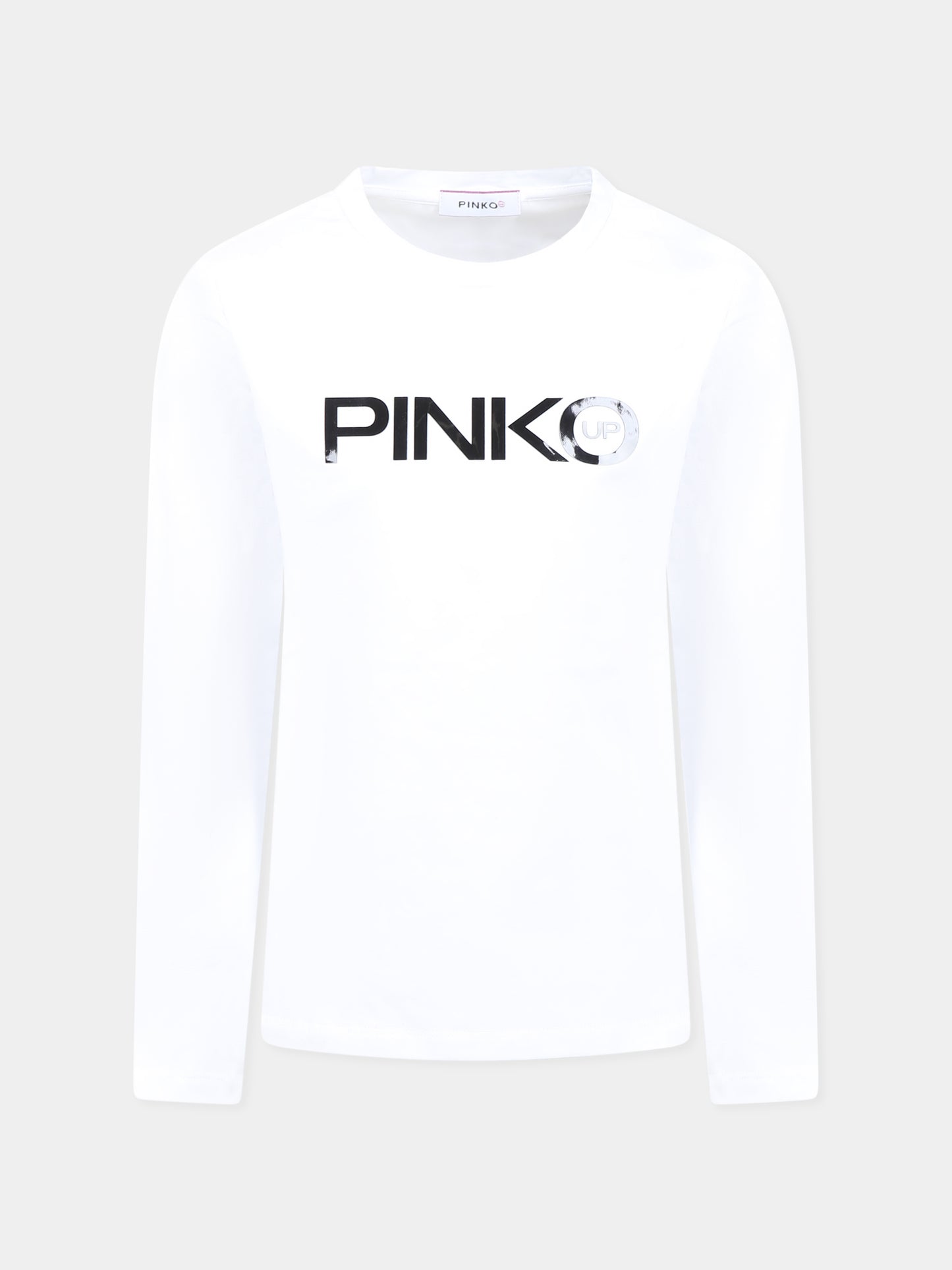 White t-shirt for girl with logo