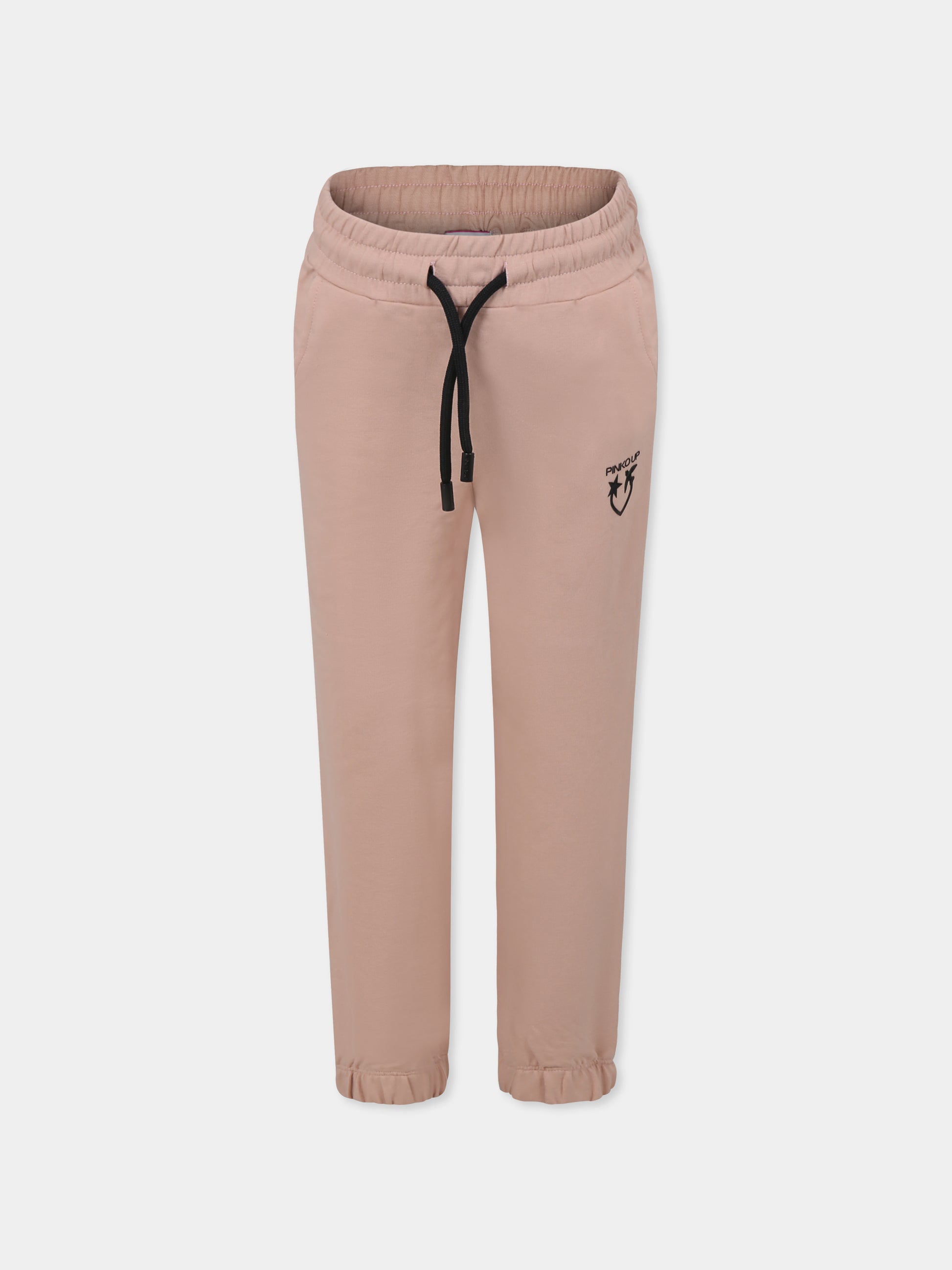 Pantaloni rosa per bambina con logo,Pinko,F4PIBGFP184 261