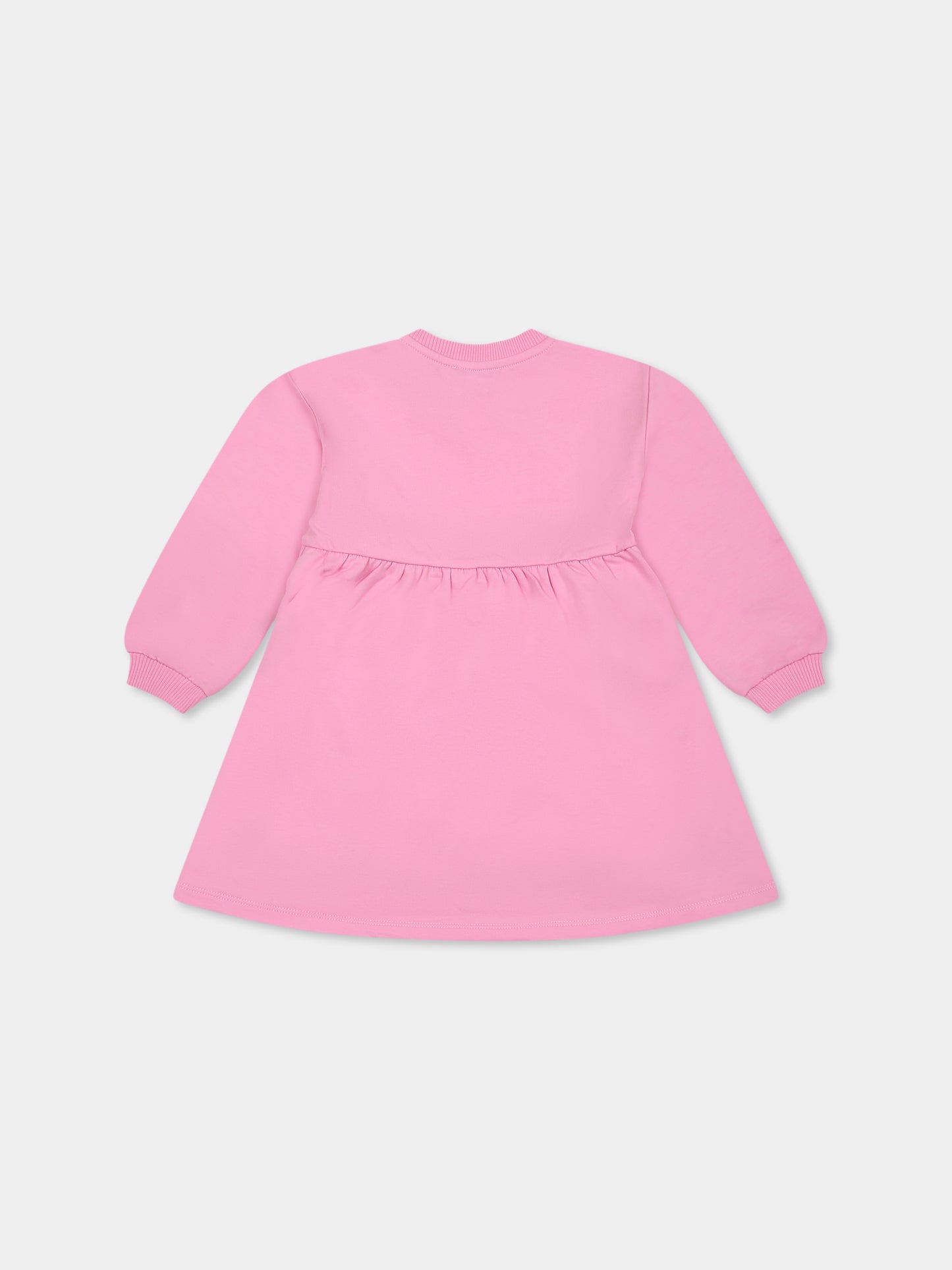 Pink dress for baby girl with Teddy Bear