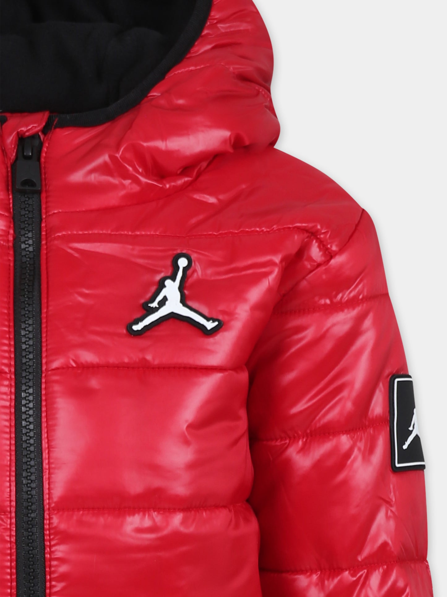 Piumino rosso per bambino con Jumpman,Jordan,85C441 R78