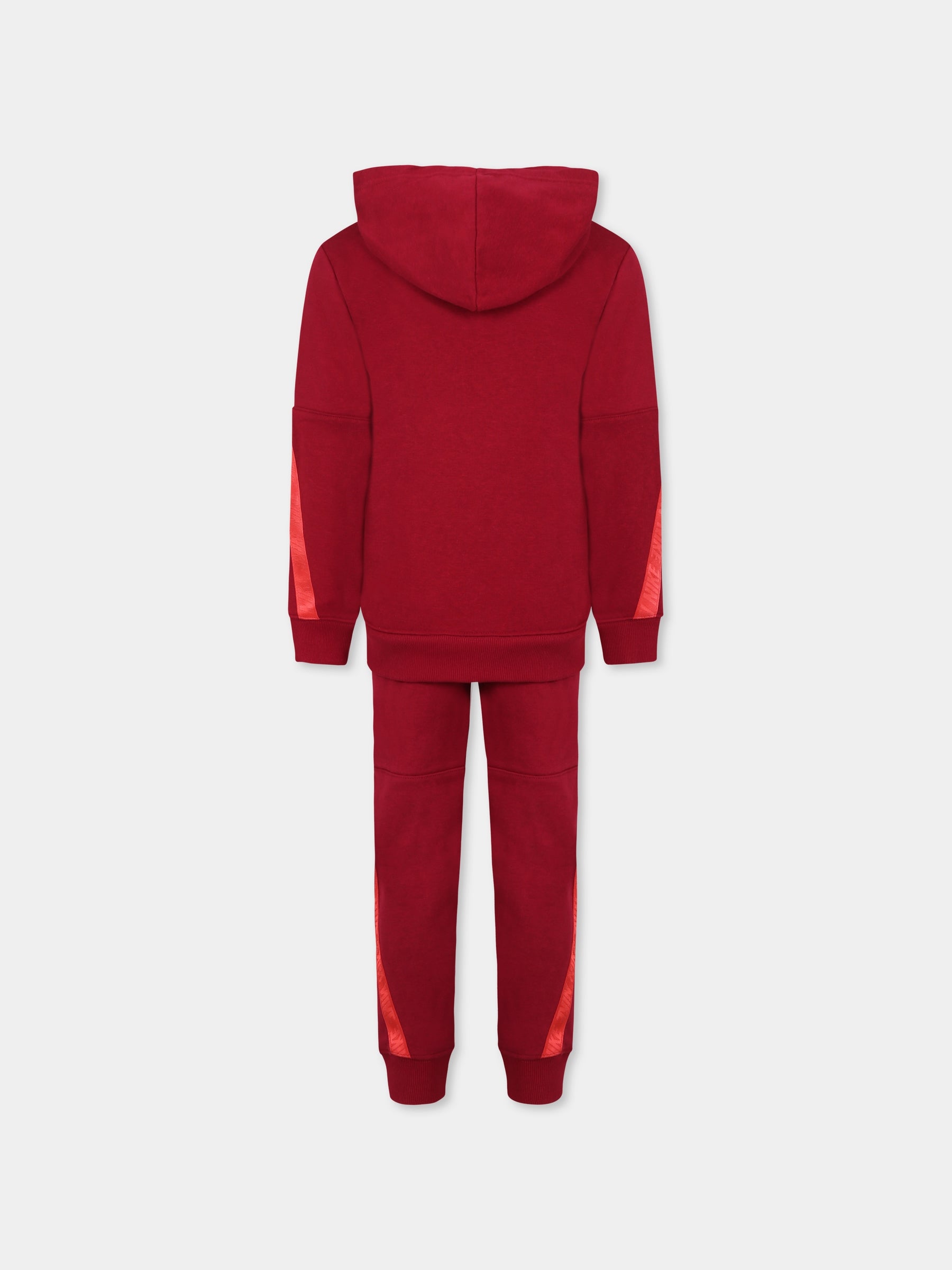 Completo rosso per bambino con swoosh,Nike,86L157 R27