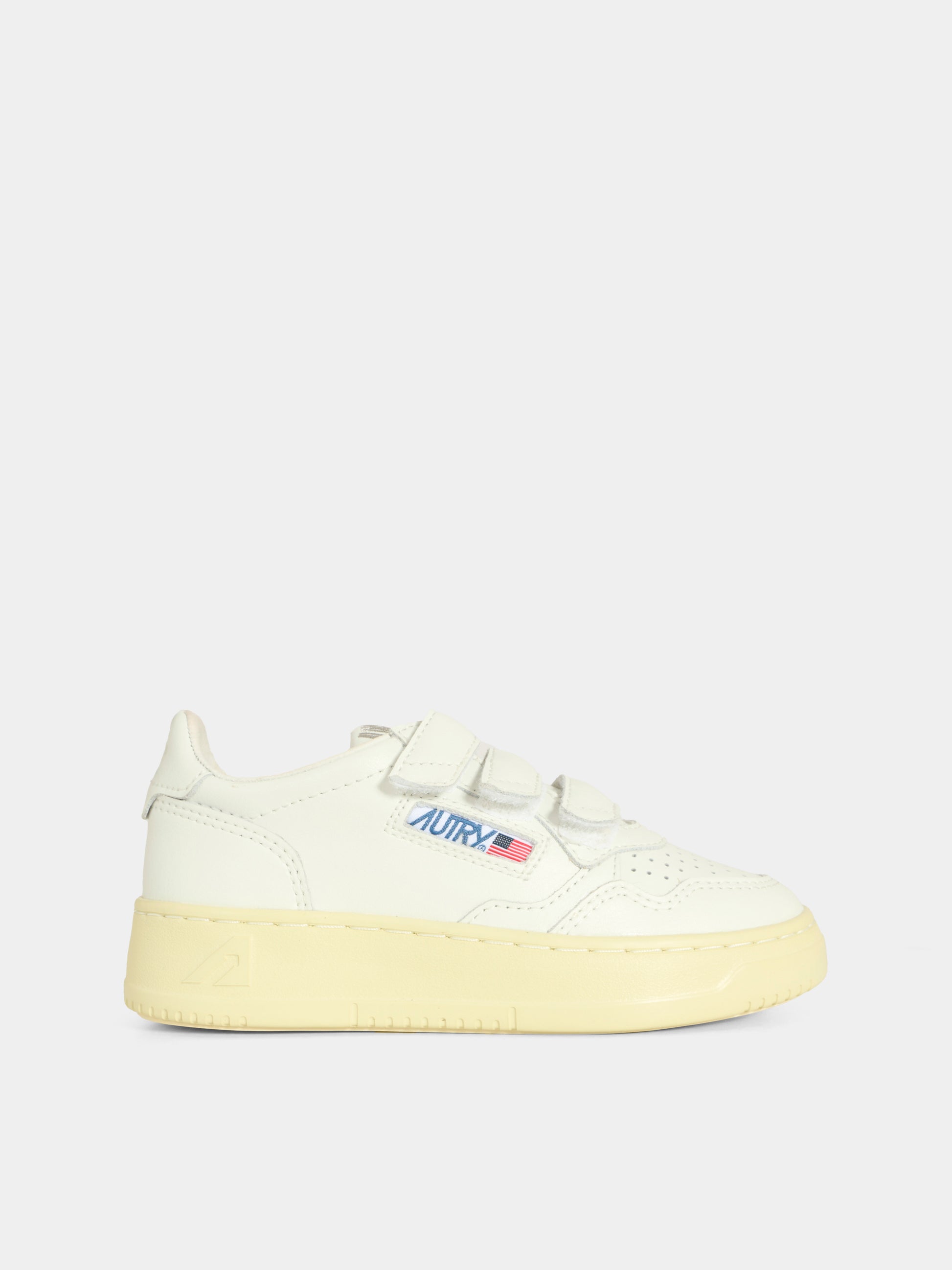 Sneakers bianche per bambini con logo,Autry,KILK FF03