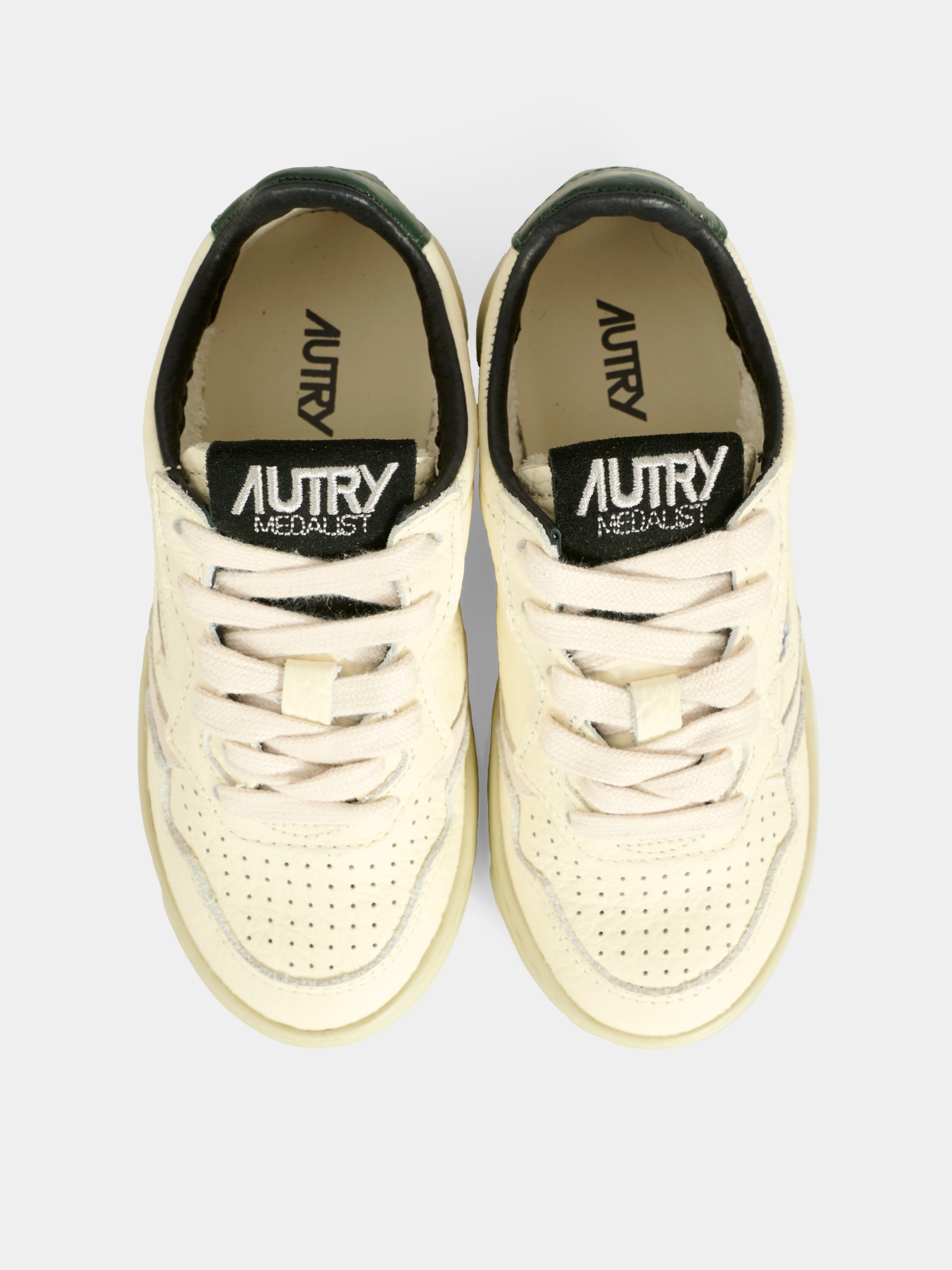 Sneakers avorio per bambini con logo,Autry,KULK NU07