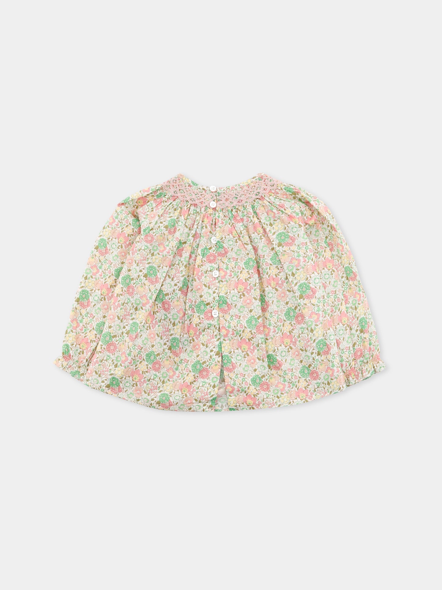 Camicia multicolor per neonata con stampa floreale,Bonpoint,W05XBLW00001 521