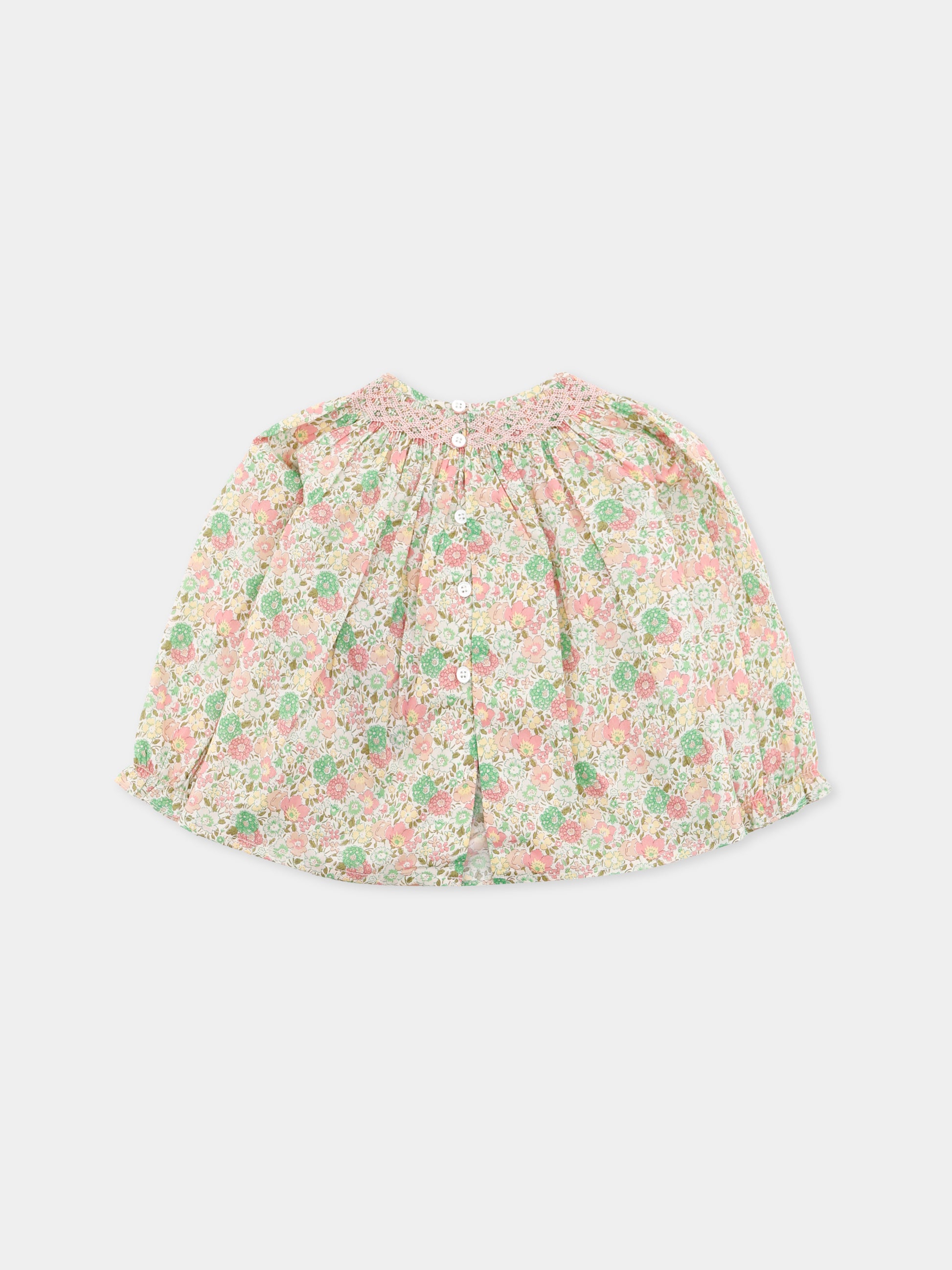 Camicia multicolor per neonata con stampa floreale,Bonpoint,W05XBLW00001 521