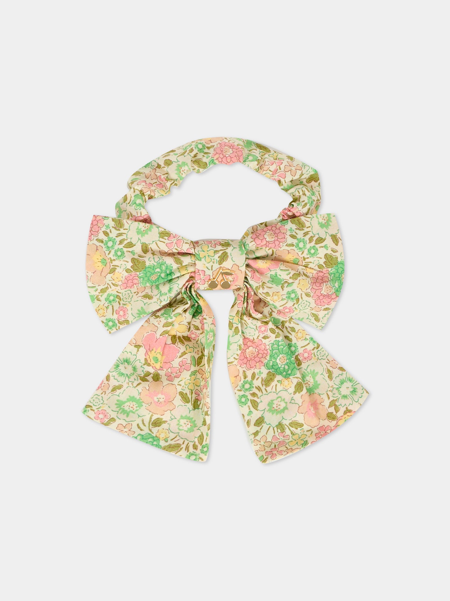 Elastico multicolor per bambina con stampa floreale,Bonpoint,W05GHAW00014 521