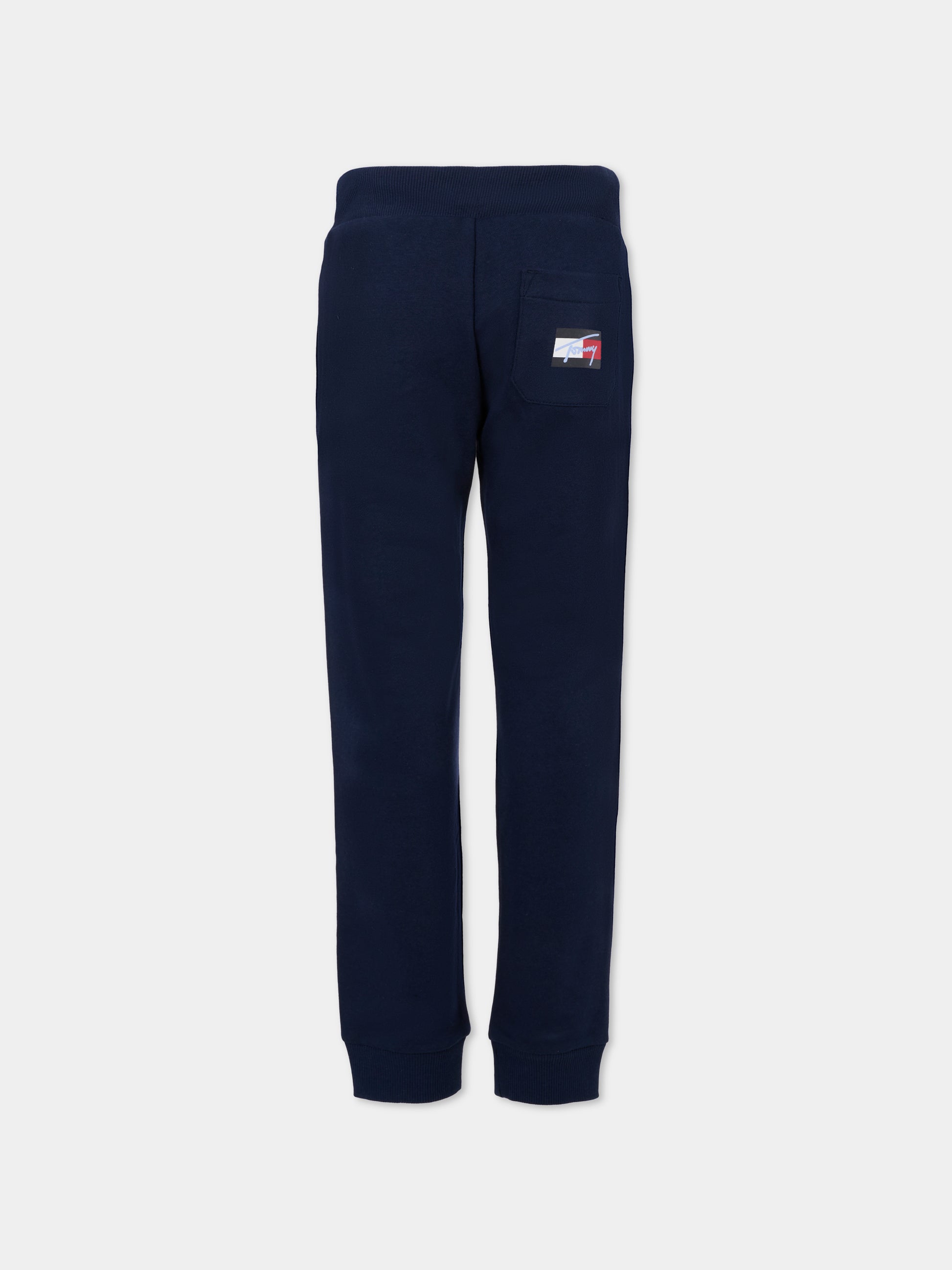 Pantaloni blu da tuta per bambino con logo,Tommy Hilfiger Junior,25CTHKB0KB09694 C1G