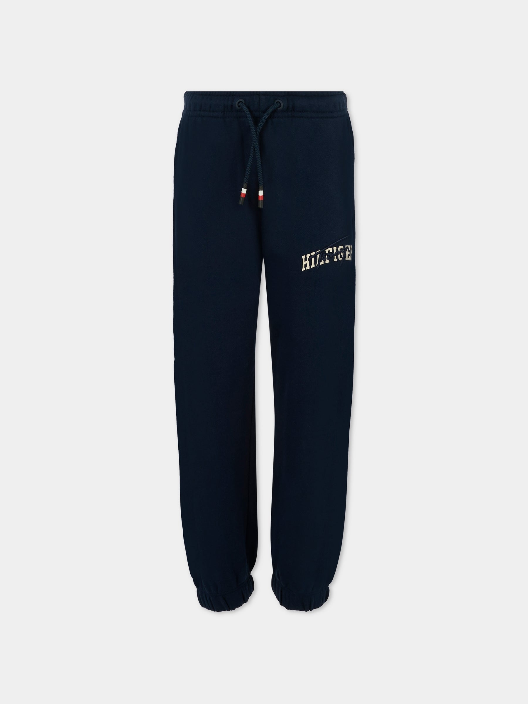 Pantaloni blu per bambino con logo,Tommy Hilfiger Junior,25CTHKB0KB09695 C1G