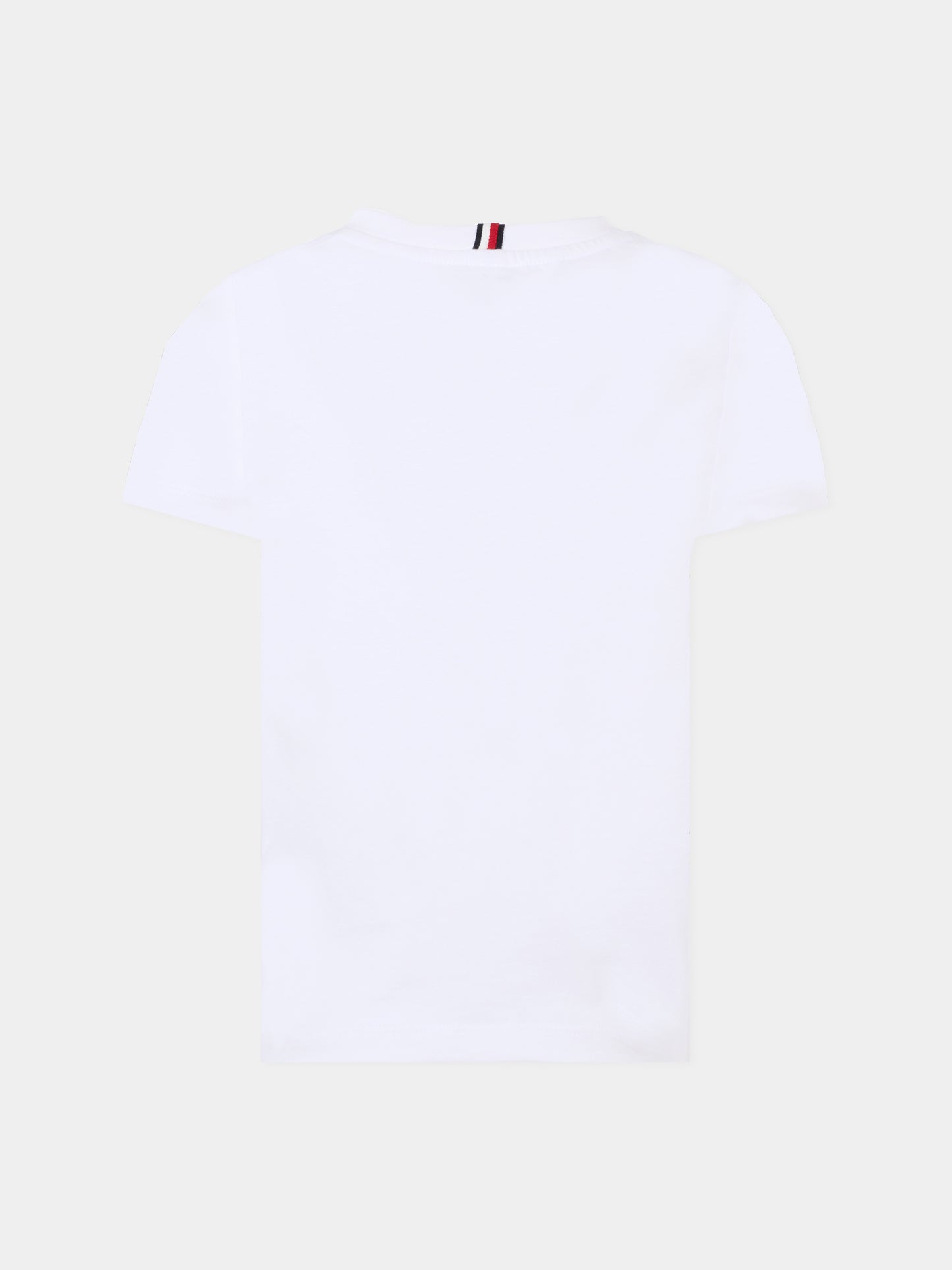 T-shirt bianca per bambini con logo,Tommy Hilfiger Junior,25CTHKB0KB09725 YBR