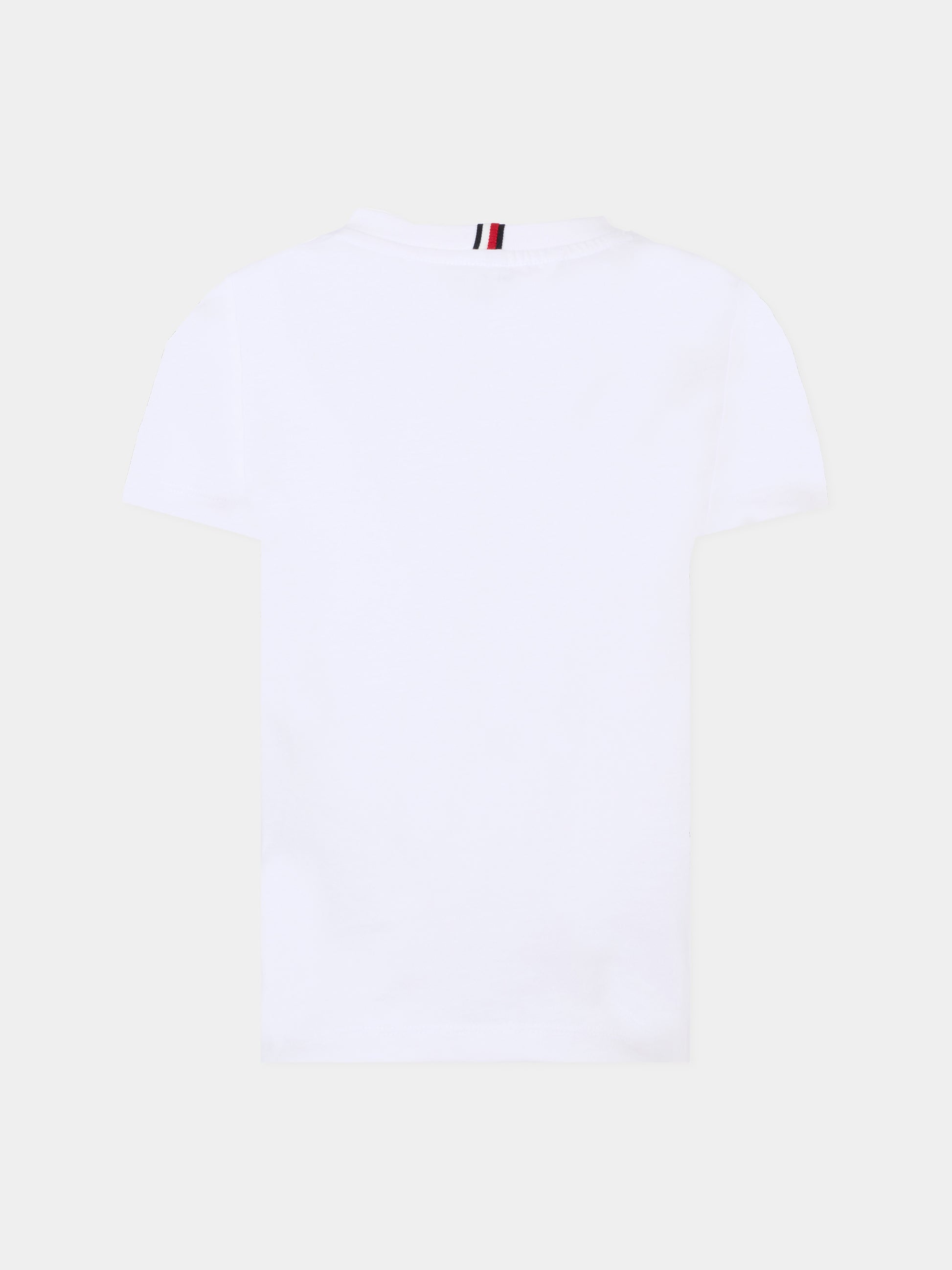 T-shirt bianca per bambini con logo,Tommy Hilfiger Junior,25CTHKB0KB09725 YBR
