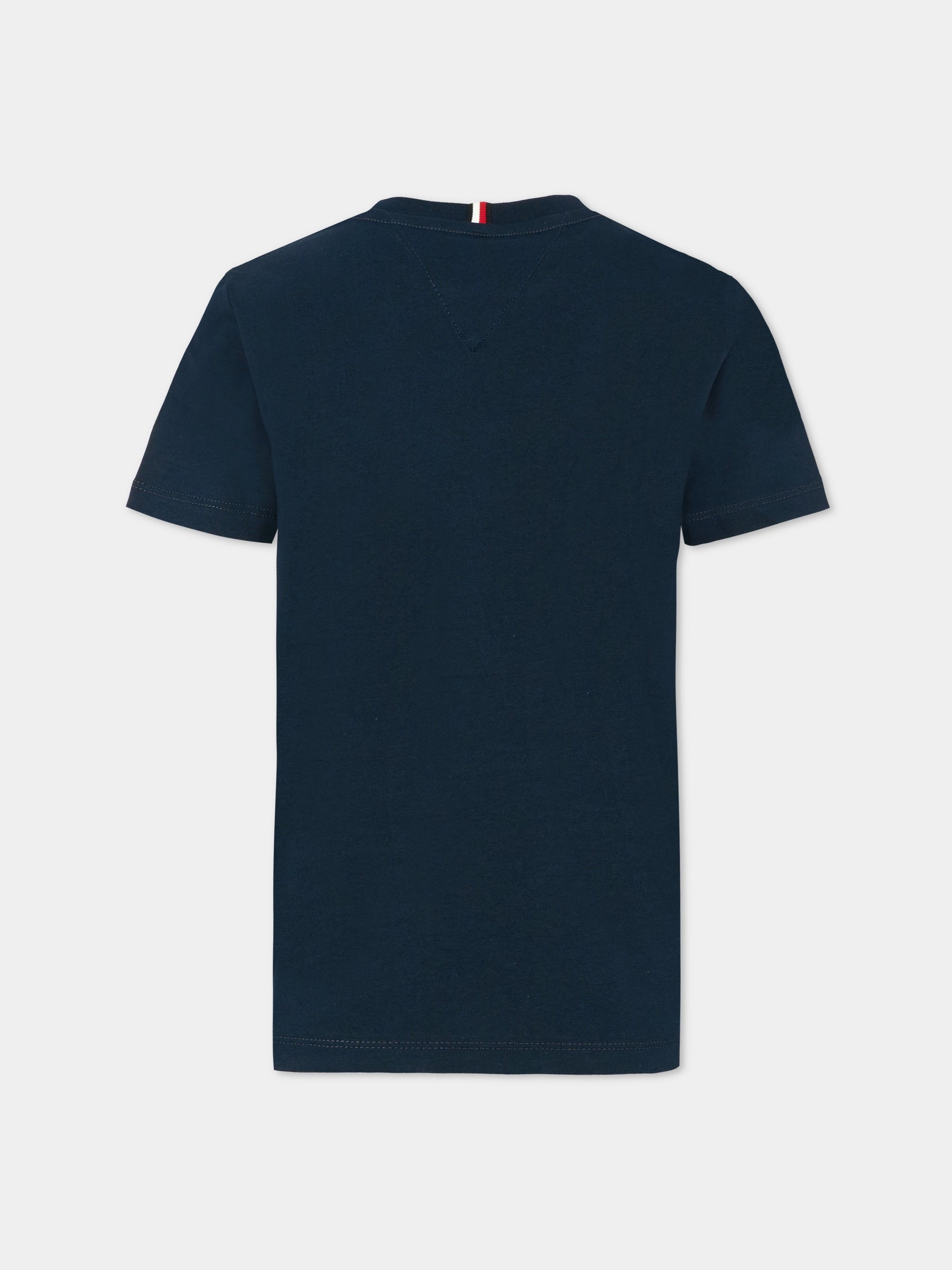 T-shirt blu per bambini con logo,Tommy Hilfiger Junior,25CTHKB0KB09725 C1G