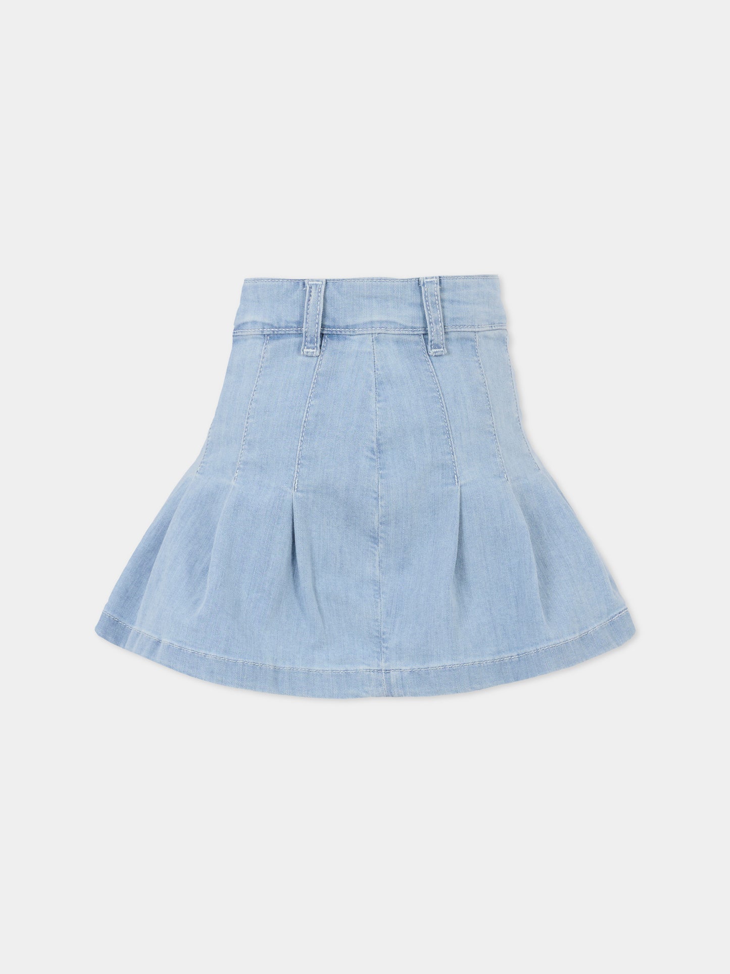 Gonna celeste per bambina con bandiera,Tommy Hilfiger Junior,25CTHKG0KG08743 1AA