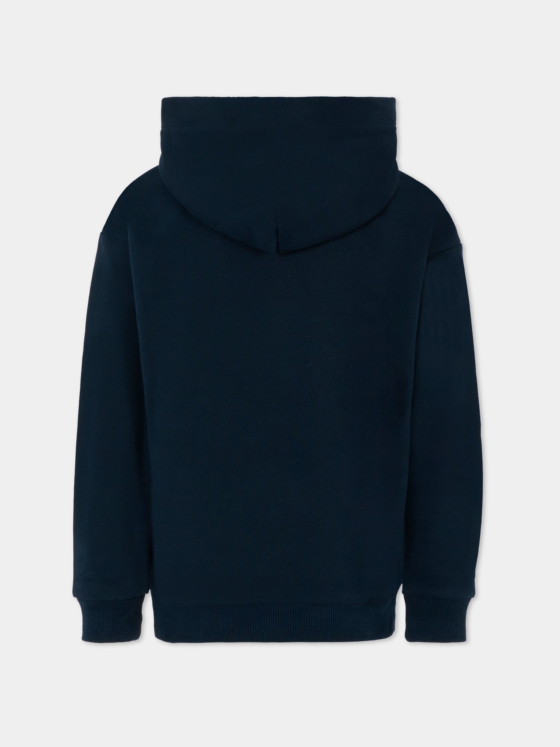 Felpa blu per bambino con logo,Tommy Hilfiger Junior,25CTHKS0KS00595 C1G