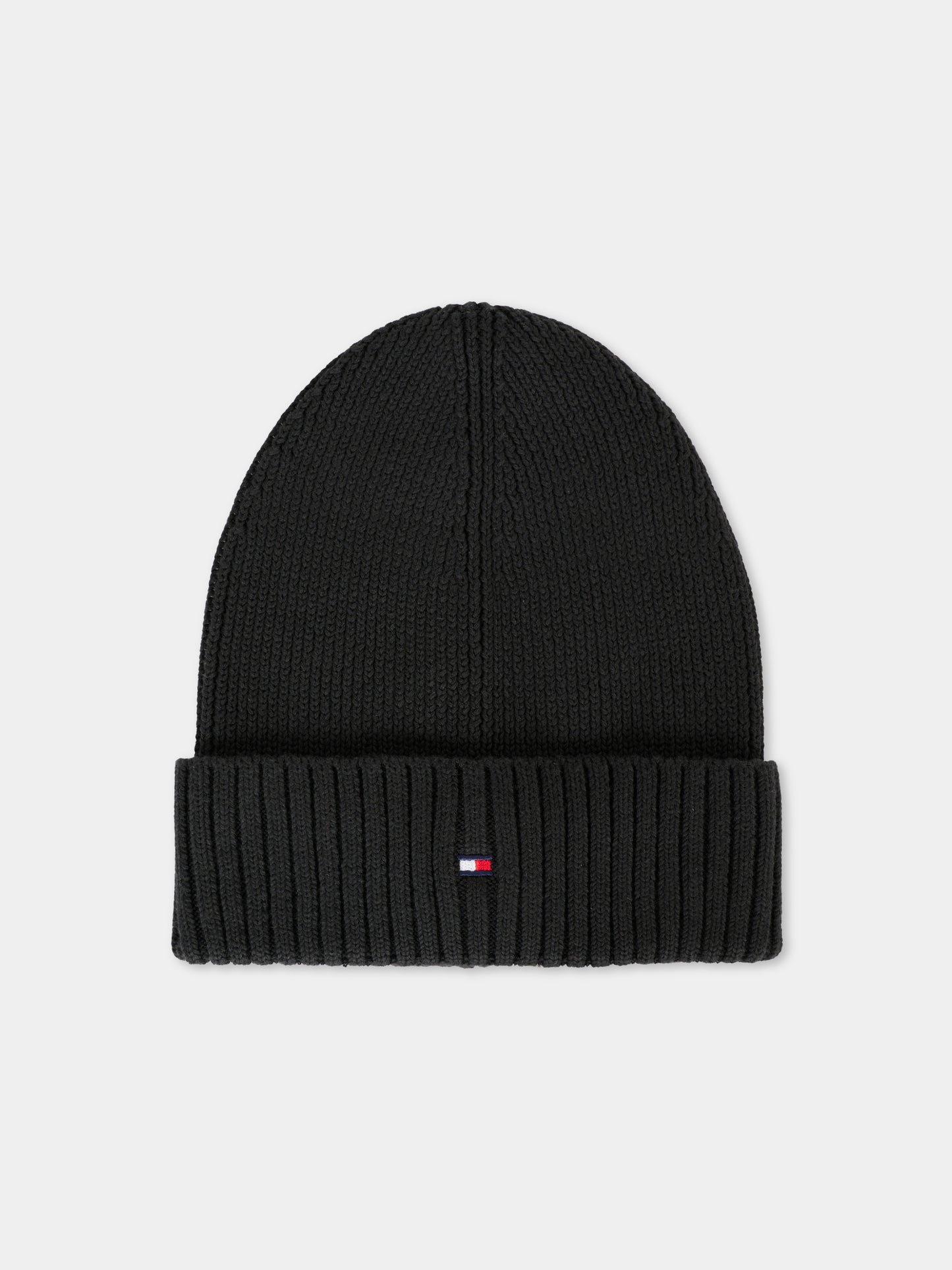 Berretto nero per bambini con logo,Tommy Hilfiger Junior,25CTAAU0AU01526 BDS