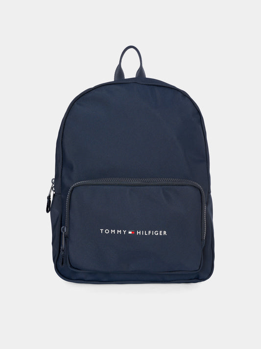 Zaino blu per bambini con logo,Tommy Hilfiger Junior,25CTAAU0AU01864 DW6