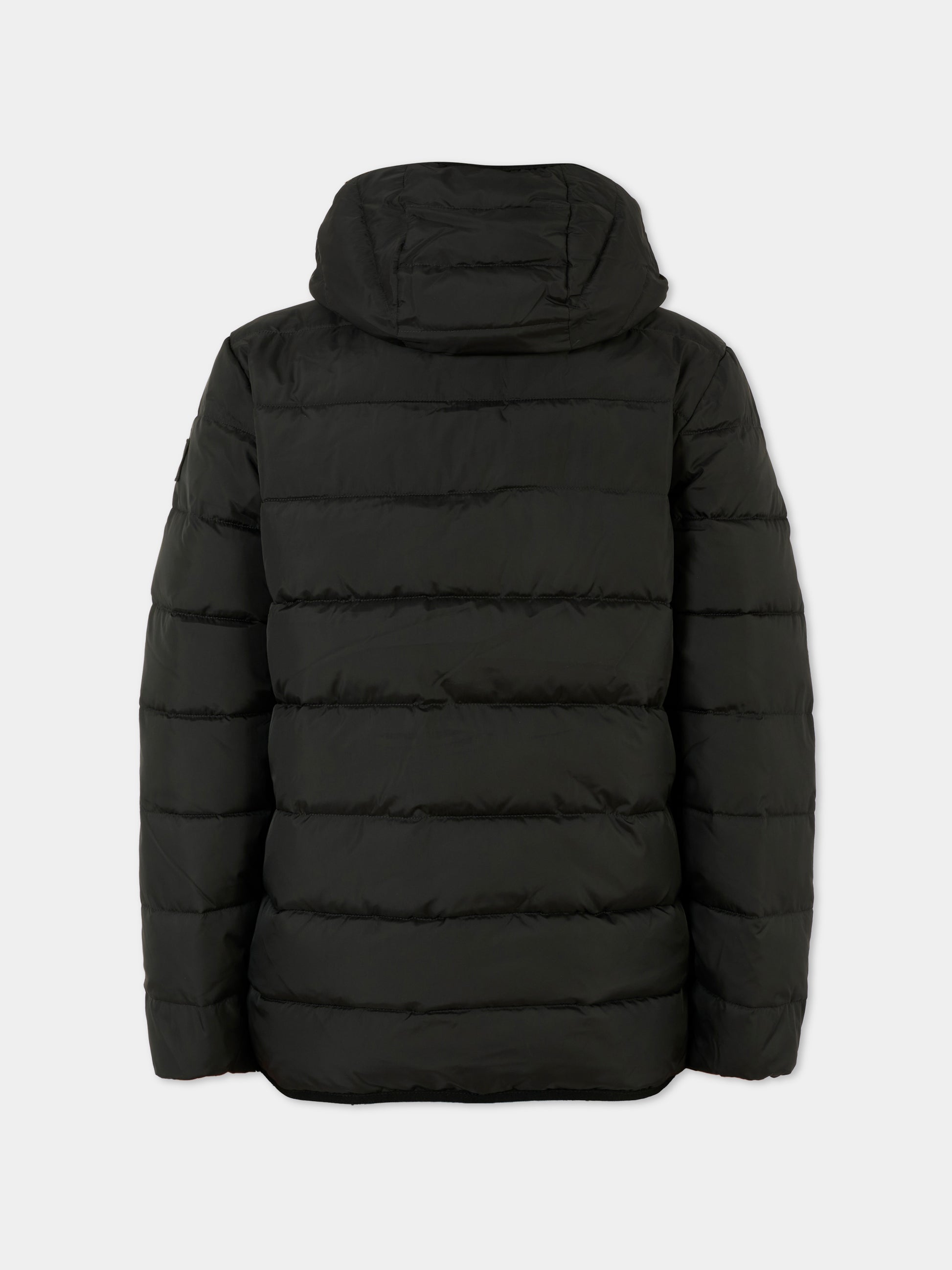 Piumino nero per bambino con logo,Calvin Klein Kids,25CCKIB0IB02174 BEH