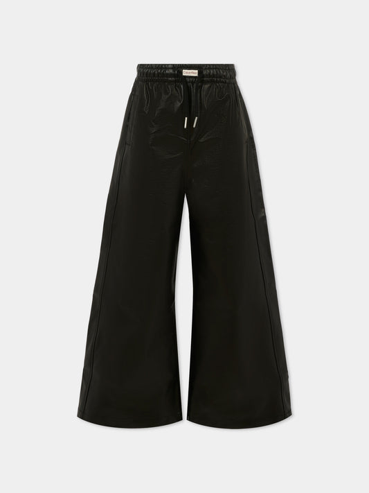 Pantaloni neri per bambina,Calvin Klein Kids,25CCKIG0IG02983 BEH