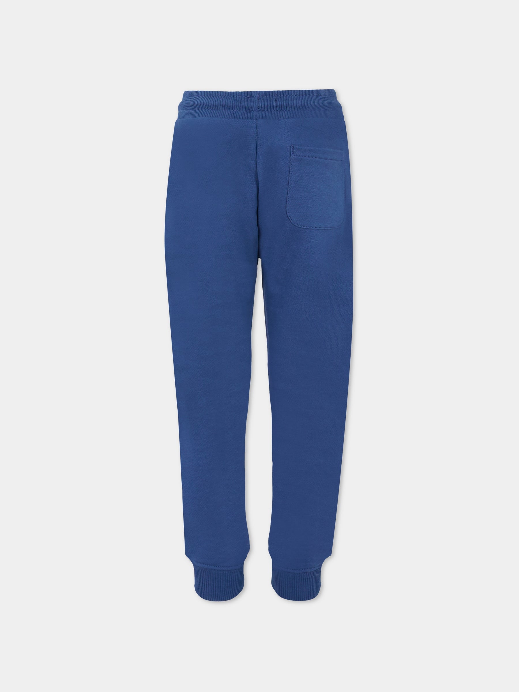 Pantaloni blu per bambino con logo,Calvin Klein Kids,25CCKIU0IU00285 C3I