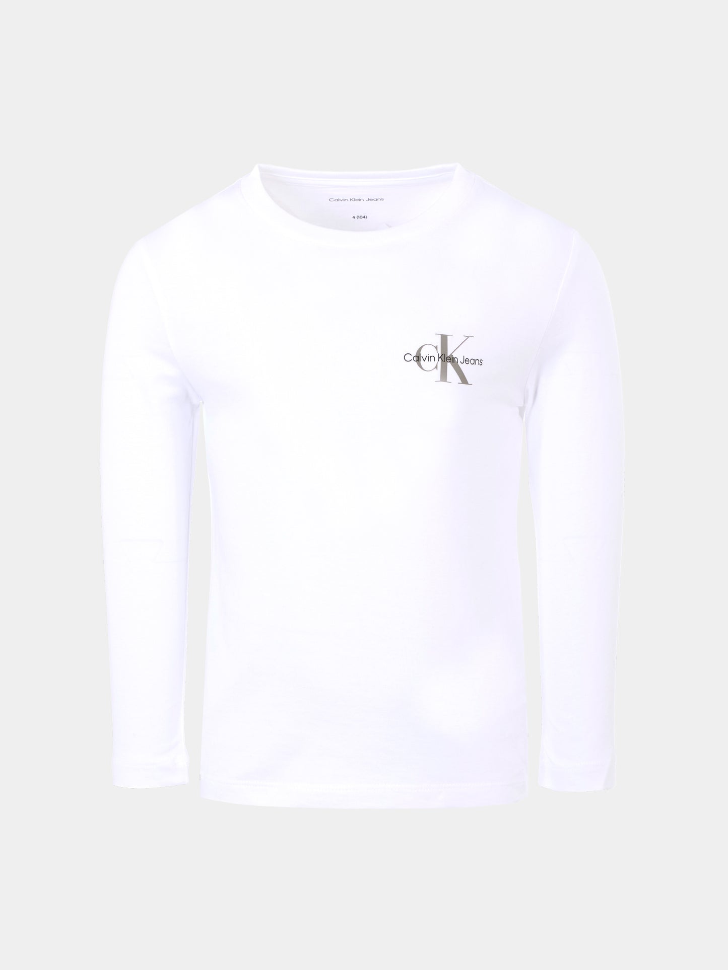 T-shirt bianca per bambini con logo nero,Calvin Klein Kids,25CCKIU0IU00677 YAF