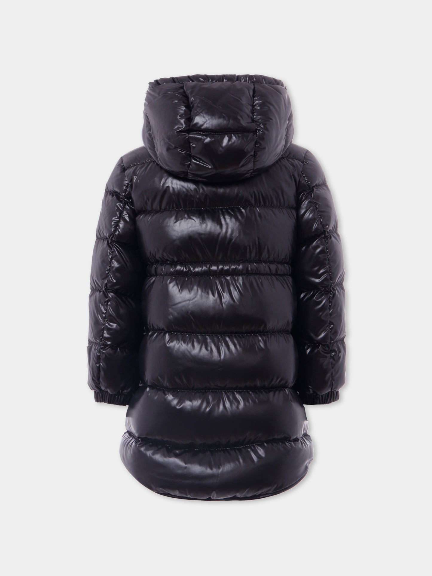 Piumino Dacca nero per bambina con logo,Moncler Kids,K2954 - 1C00007 - 597Z8 999