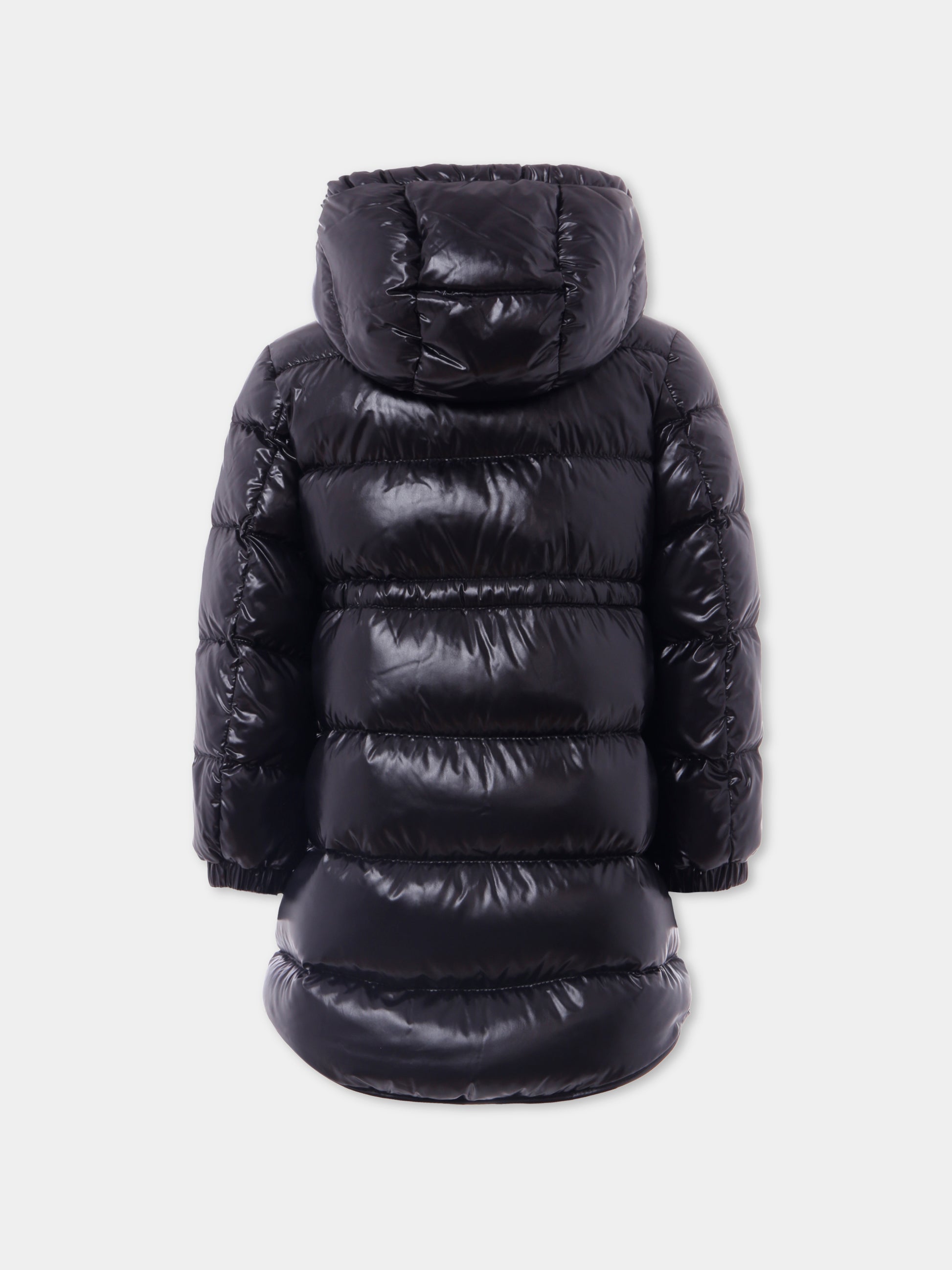 Piumino Dacca nero per bambina con logo,Moncler Kids,K2954 - 1C00007 - 597Z8 999