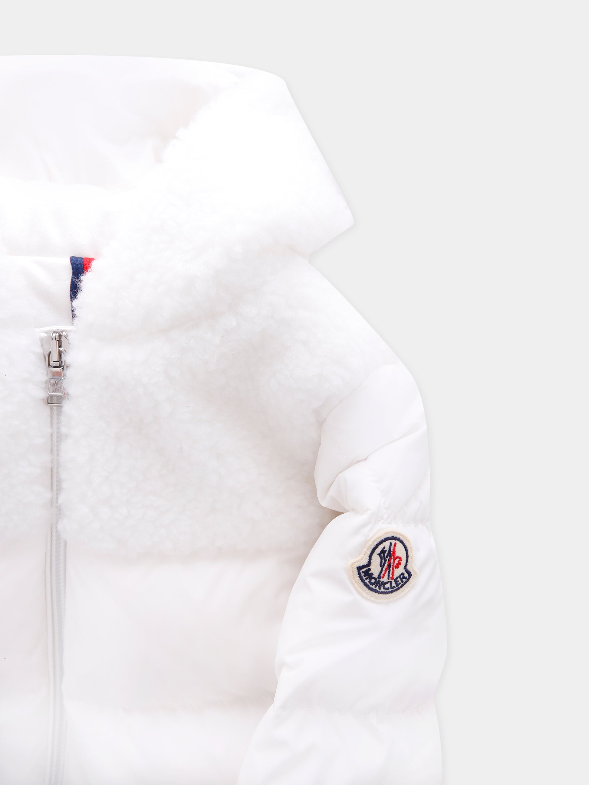 Piumino Osof bianco per neonati con logo,Moncler Kids,K2951 - 1G00002 - 597YW 032