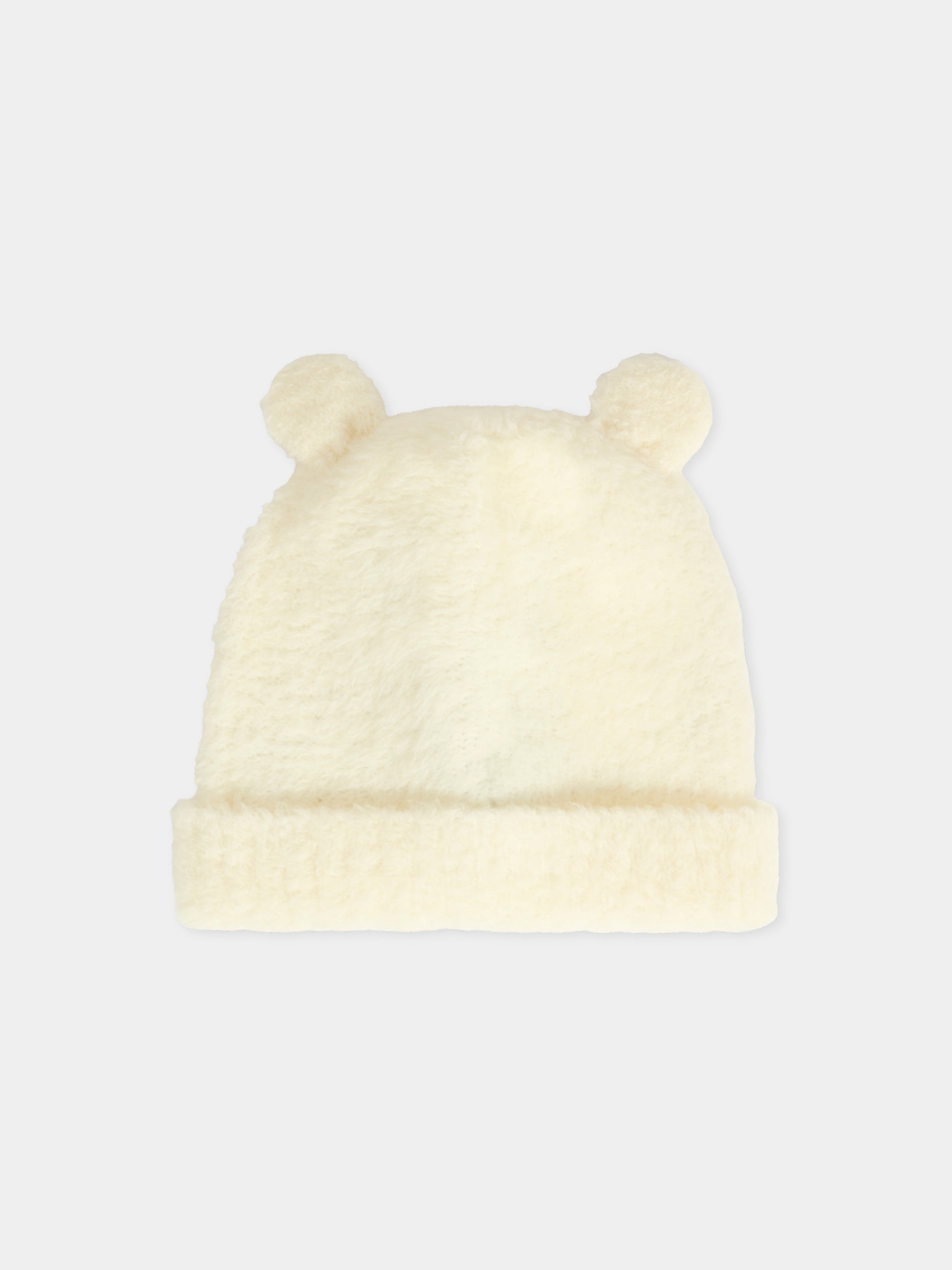 Berretto bianco per neonati con logo,Moncler Kids,K2951 - 3B00005 - M7291 034