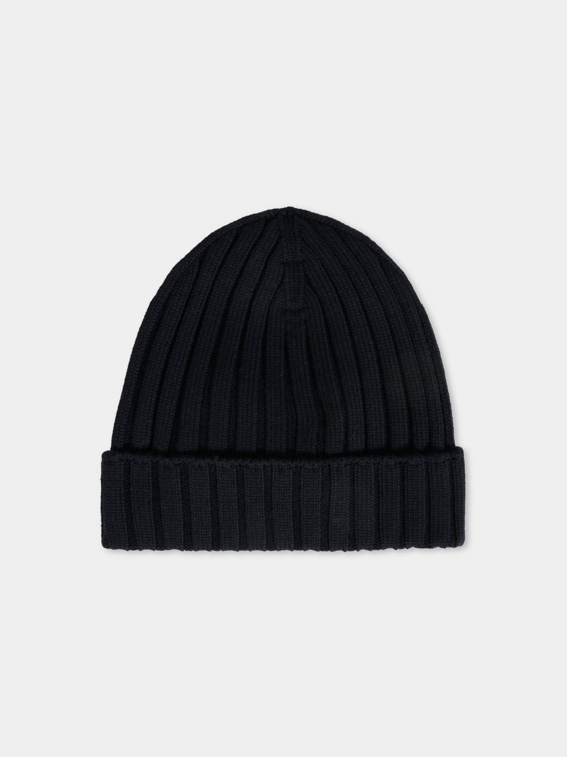 Berretto blu per neonati con logo,Moncler Kids,K2951 - 3B00006 - M1131 742