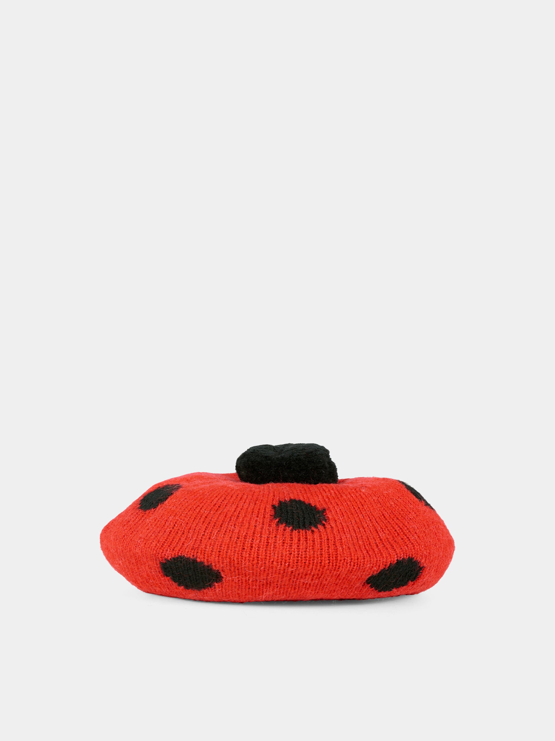 Basco rosso per bambina con coccinella,Konges Sløjd,KS103494 BARBADOS CHERRY