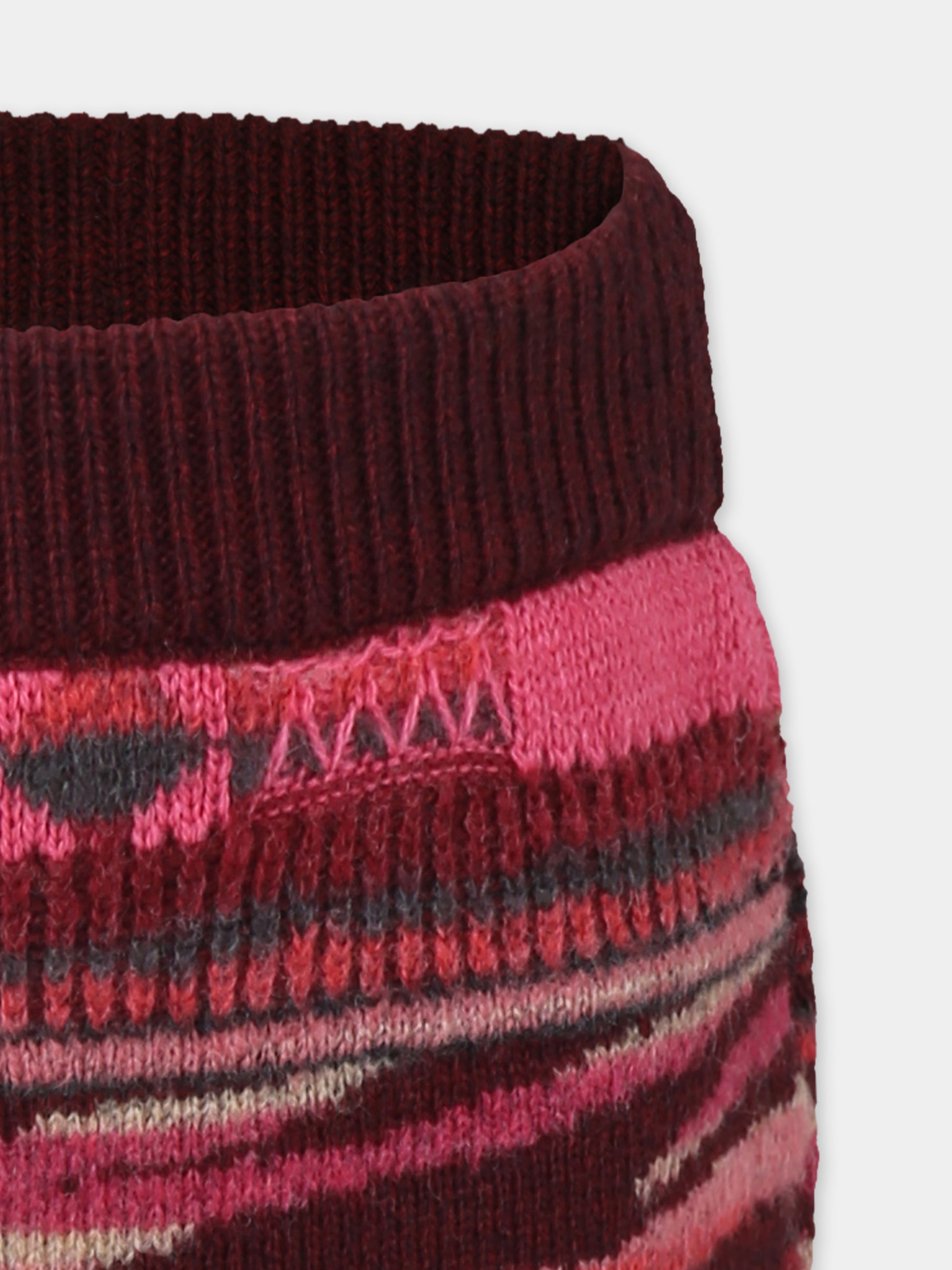 Gonna multicolor per bambina con patch logato,Laneus Kids,F5LKJGKK061 039