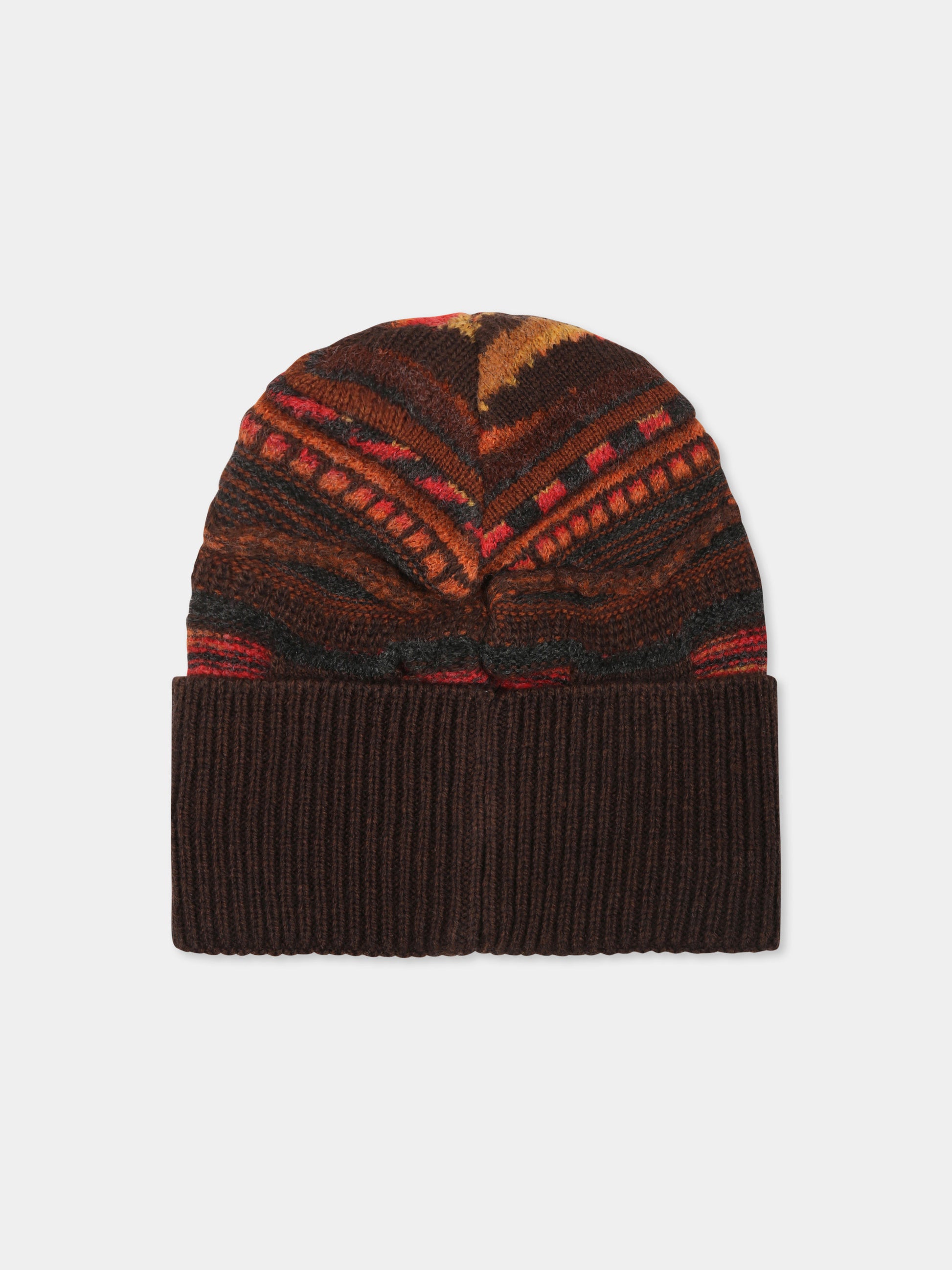 Berretto multicolor per bambini con patch logato,Laneus Kids,F5LKJUHT059 920