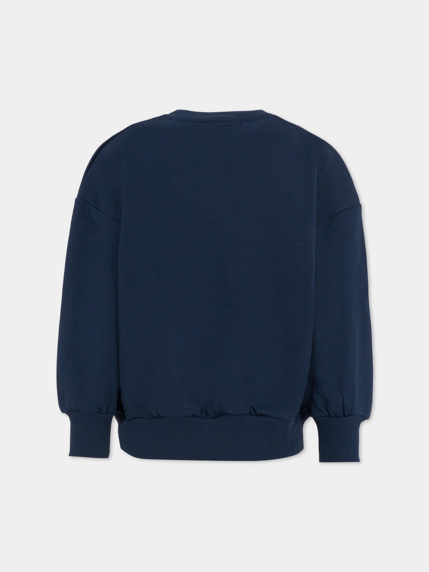 Felpa blu per bambino con dinosauro,Mini Rodini,2572011660