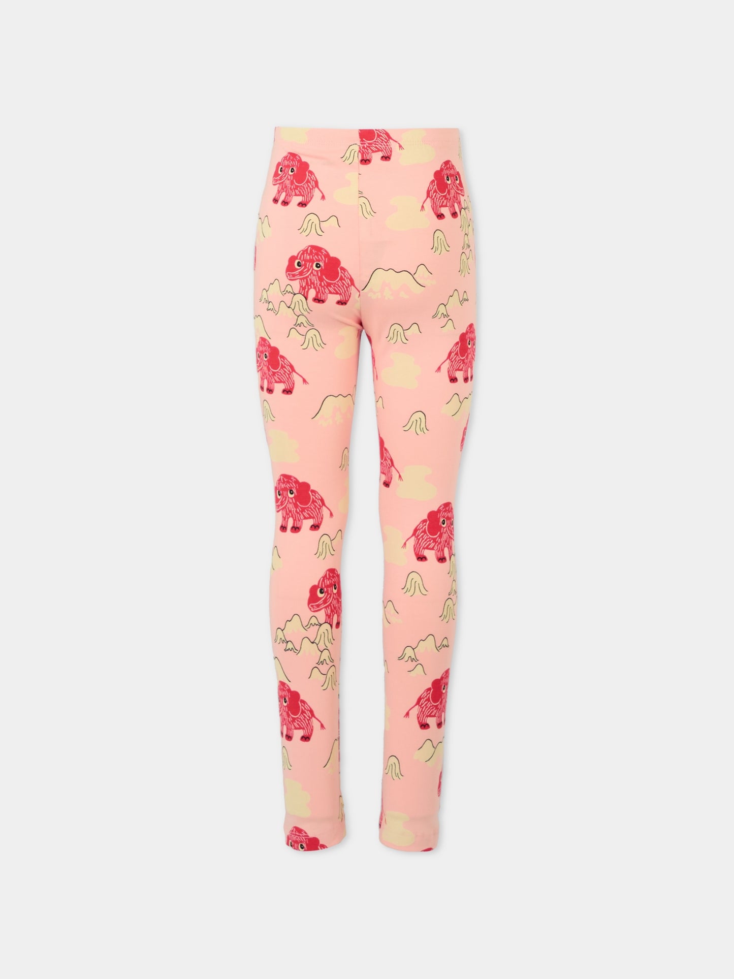 Leggings rosa per bambina con elefante,Mini Rodini,2573012228