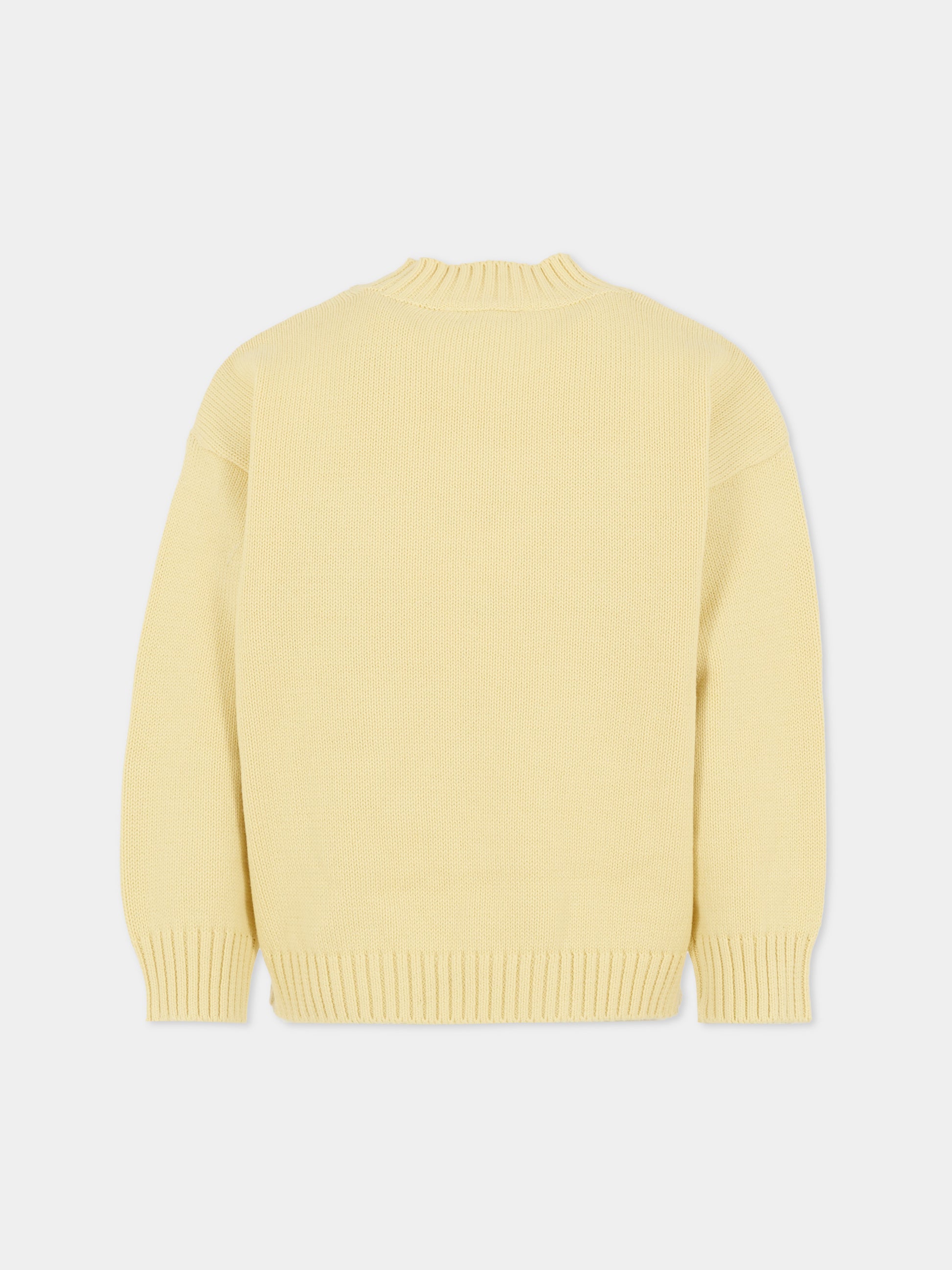 Maglione beige per bambini con orso,Mini Rodini,2572012111