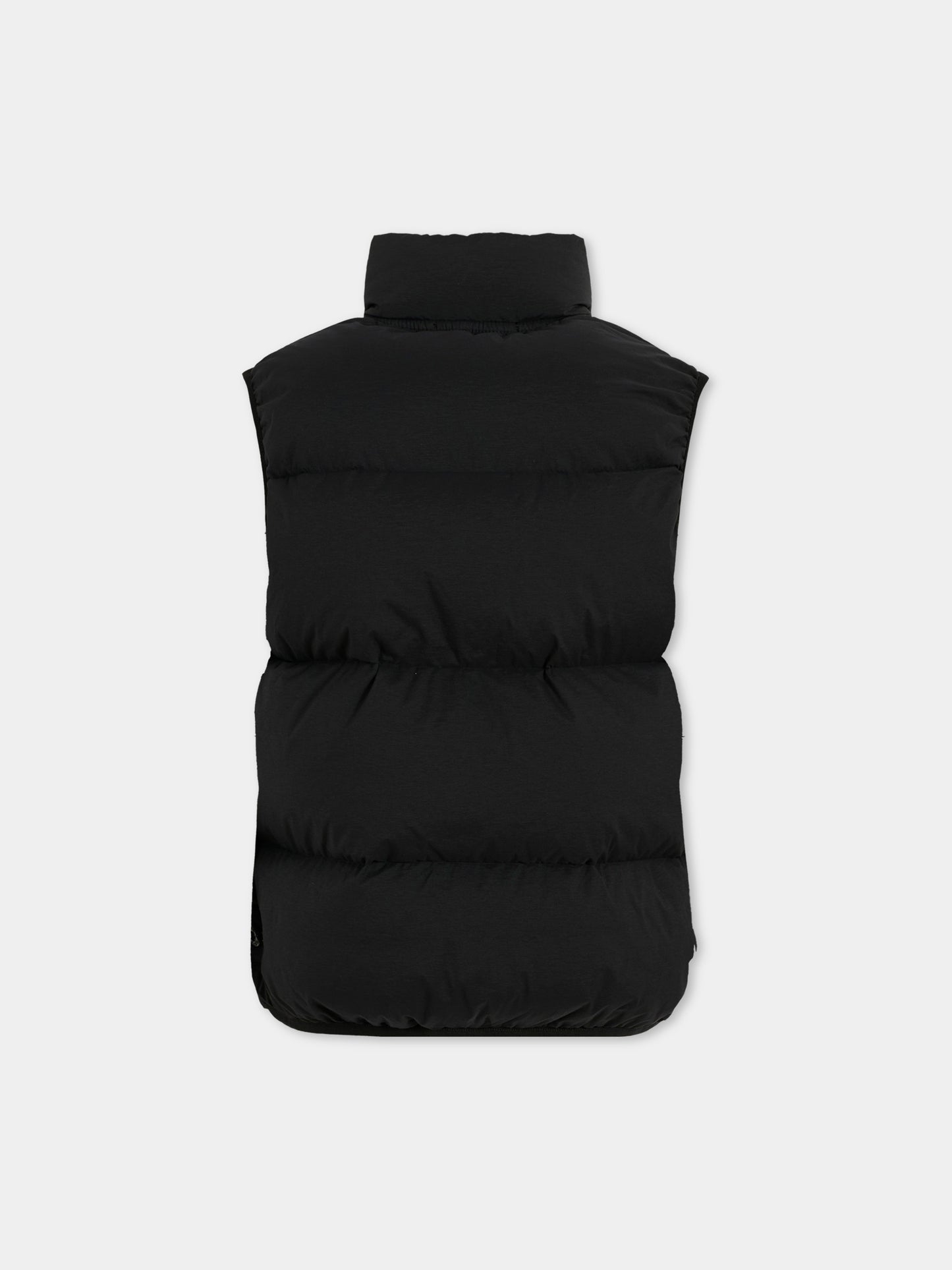 Gilet nero per bambino con bussola,Stone Island Junior,K2S16 G100003 S0028 - V0029