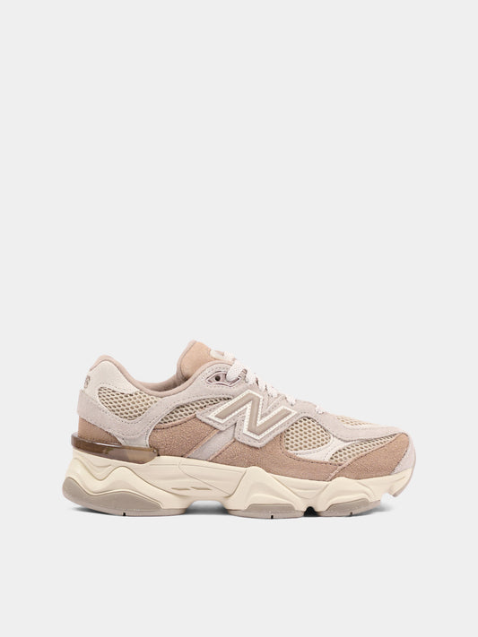 Beige 9060 sneakers for kids