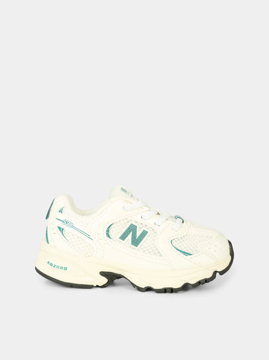 Sneakers 530 bianche per neonati e bambini con logo,New Balance,IZ530CH