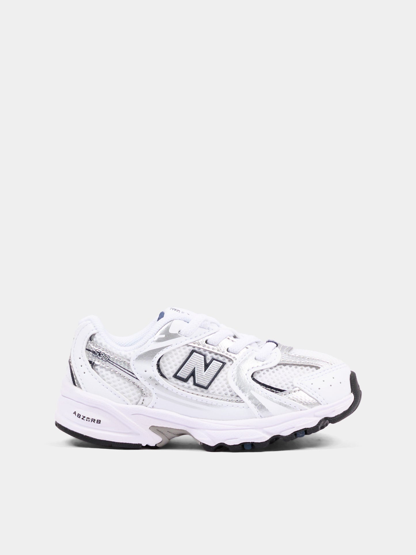 White 530 Bungee Lace sneakers for kids