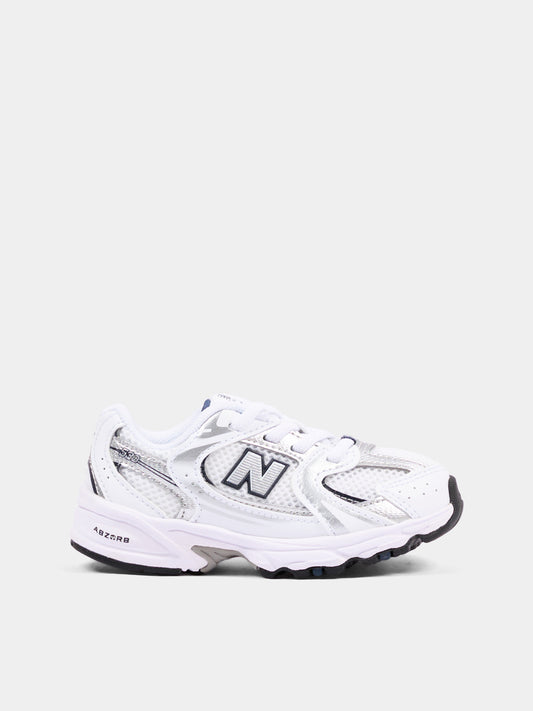 White 530 Bungee Lace sneakers for kids